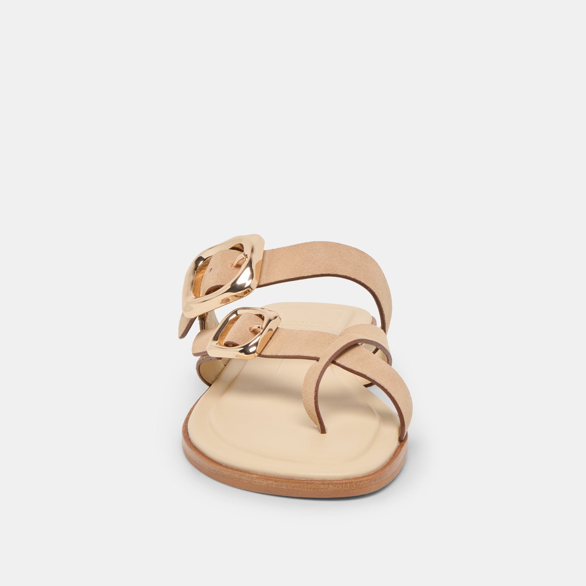 Shore Camel Suede Sandals