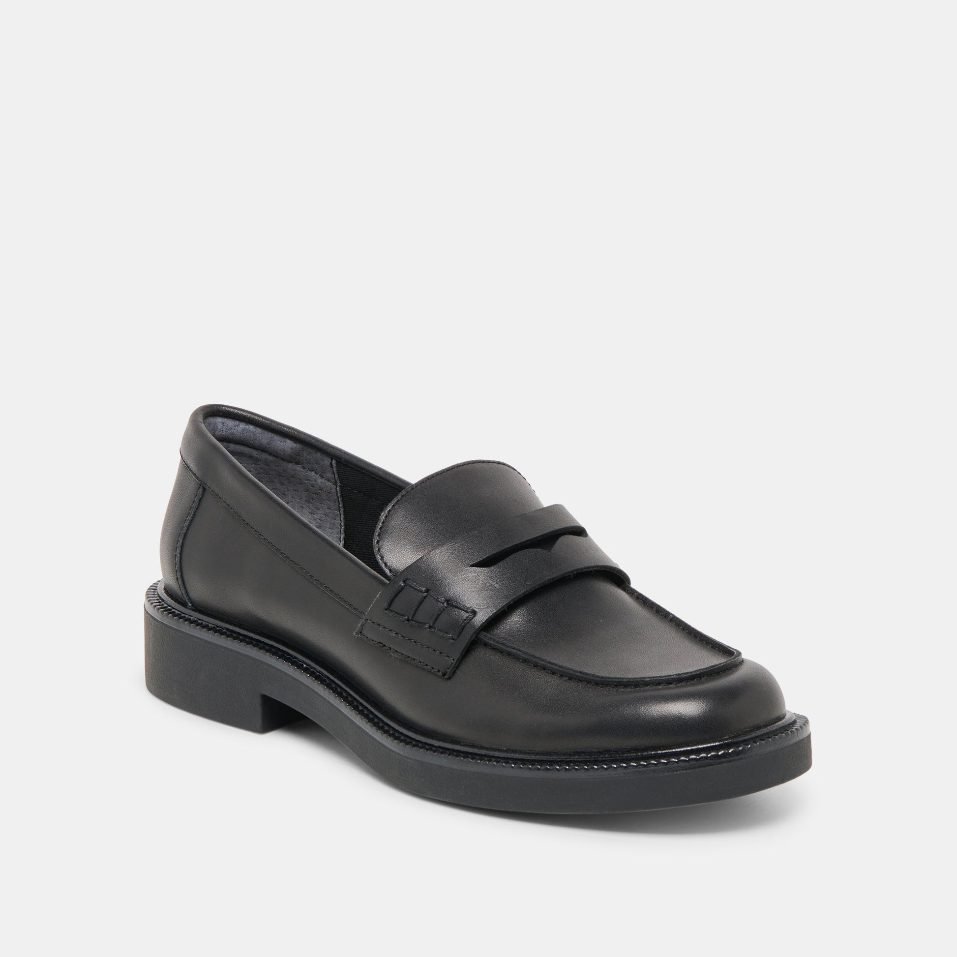 Tiggy Black Leather Loafers