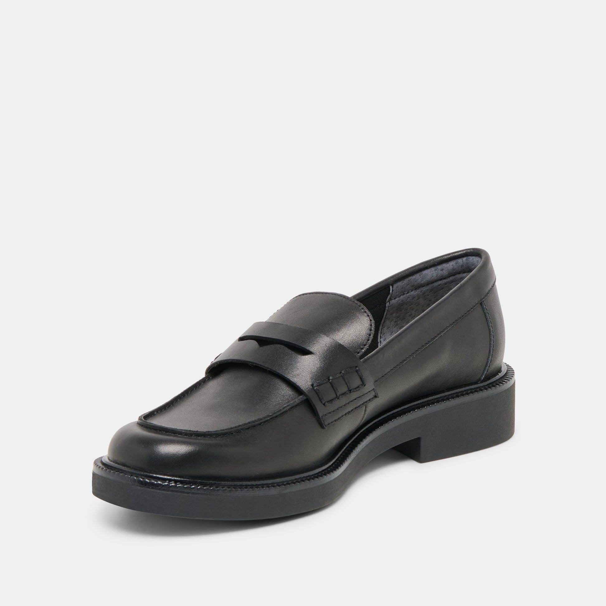 Tiggy Black Leather Loafers