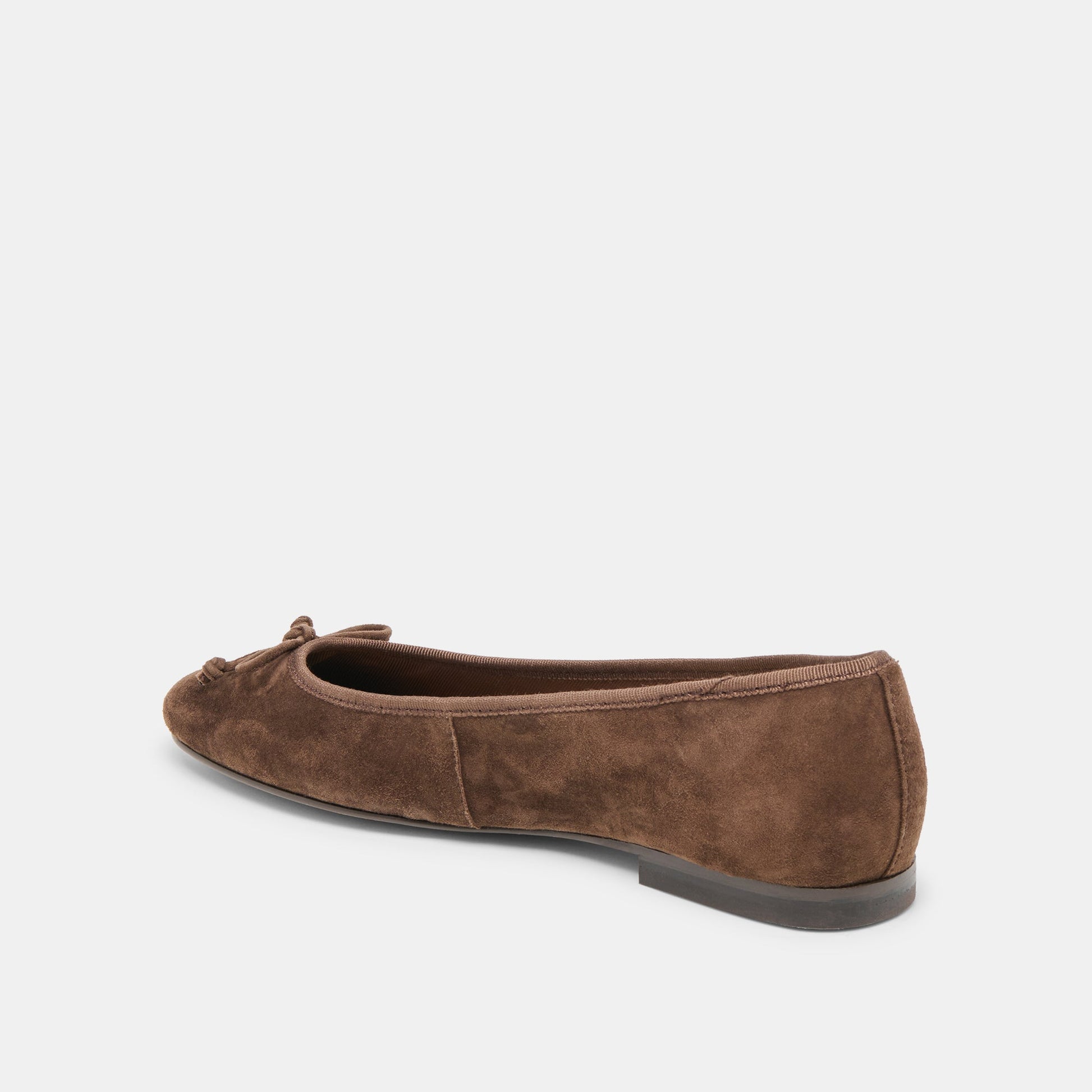 Ritla Dk Brown Suede Ballet Flats