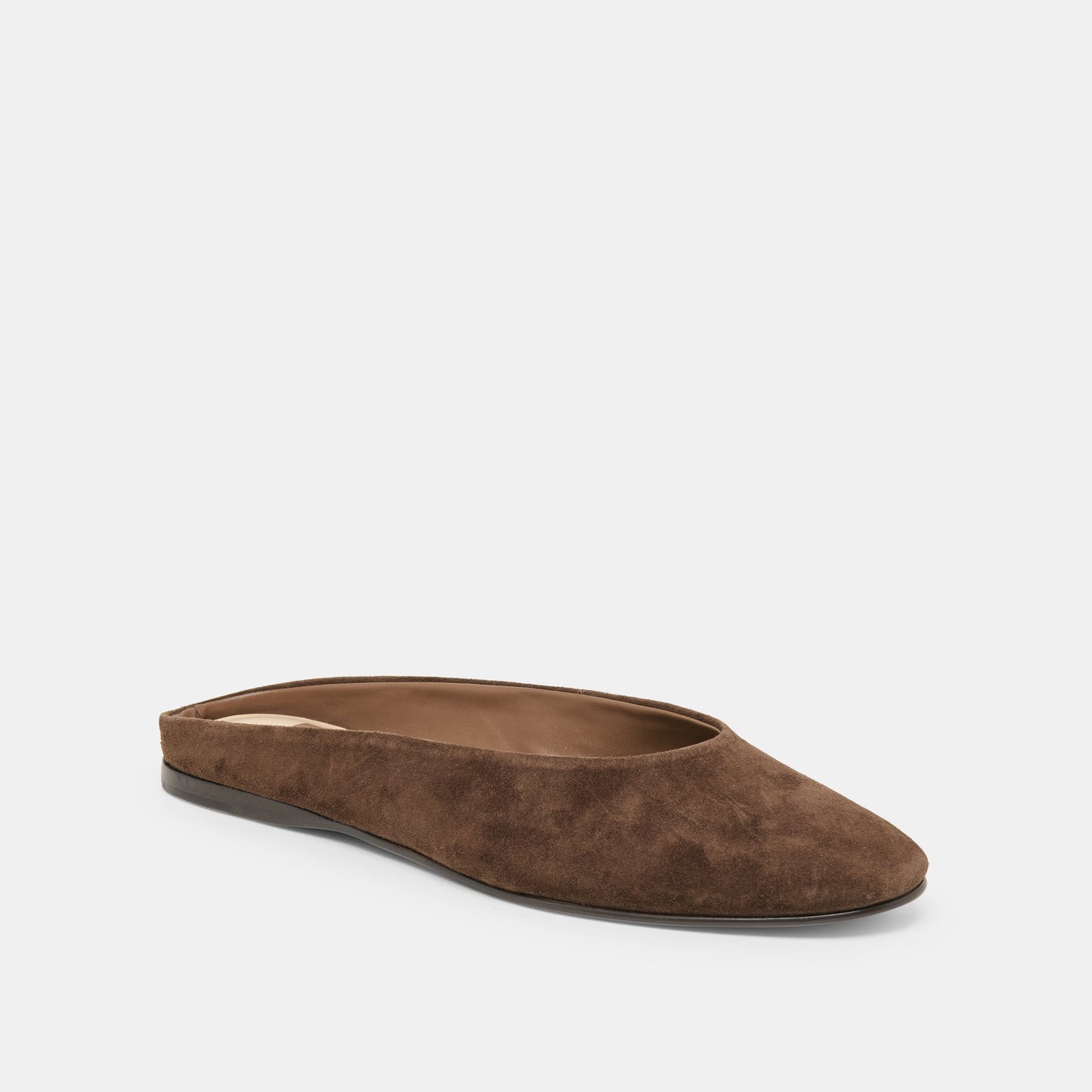 Eila Dk Brown Suede Flats