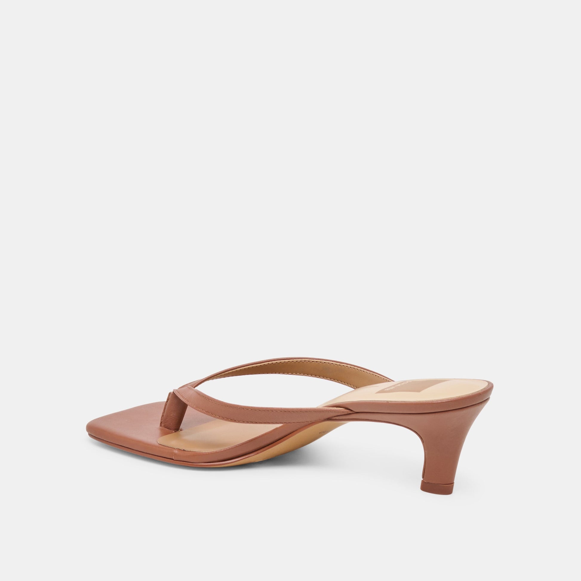 Ramia Cognac Leather Heels