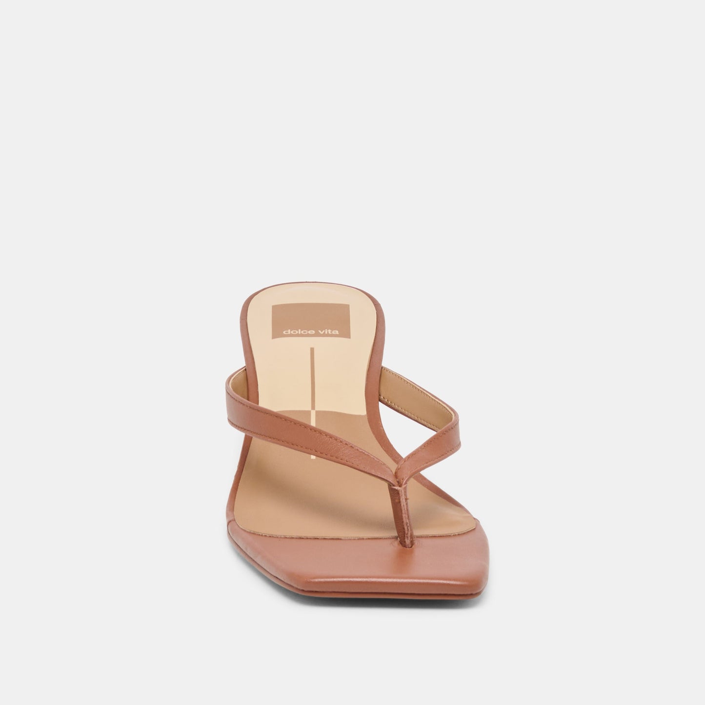 Ramia Cognac Leather Heels