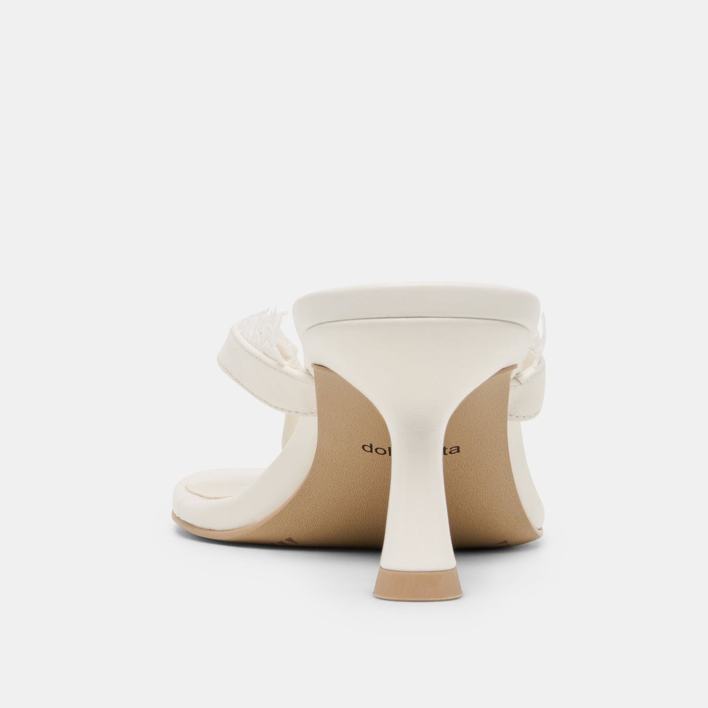 Daksie Lace True White Leather Heels