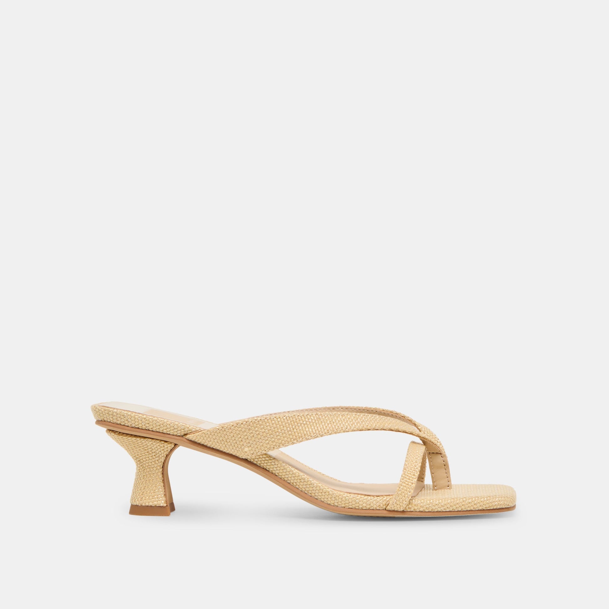 Brevel Natural Raffia Heels