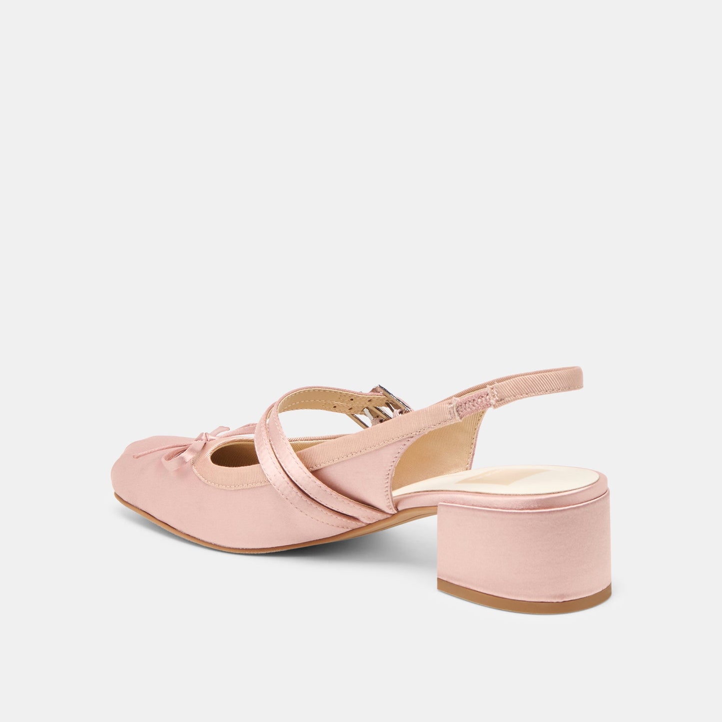 Loris Blush Satin Heels