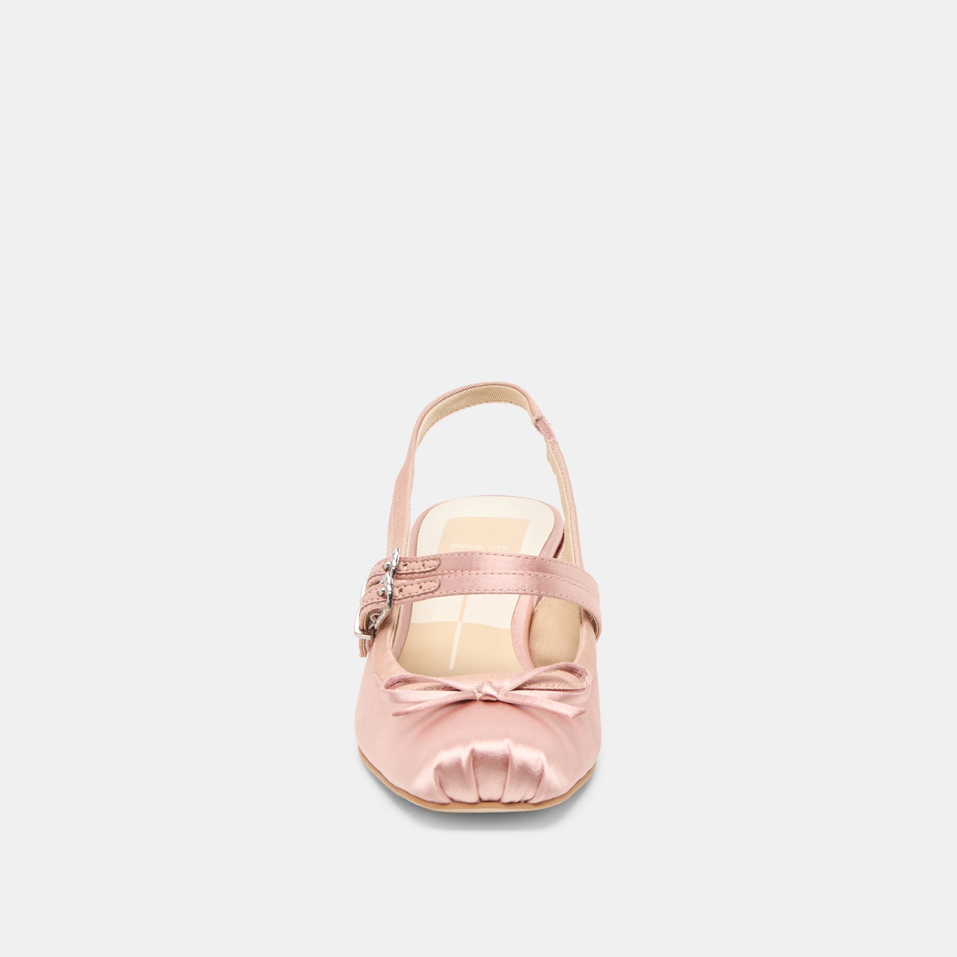 Loris Blush Satin Heels