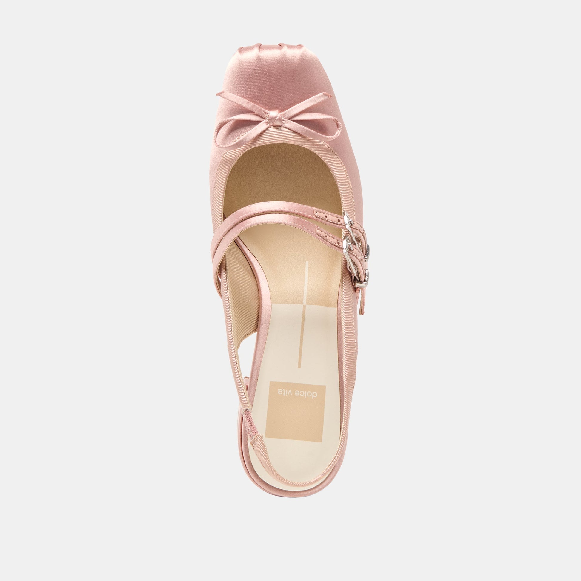 Loris Blush Satin Heels