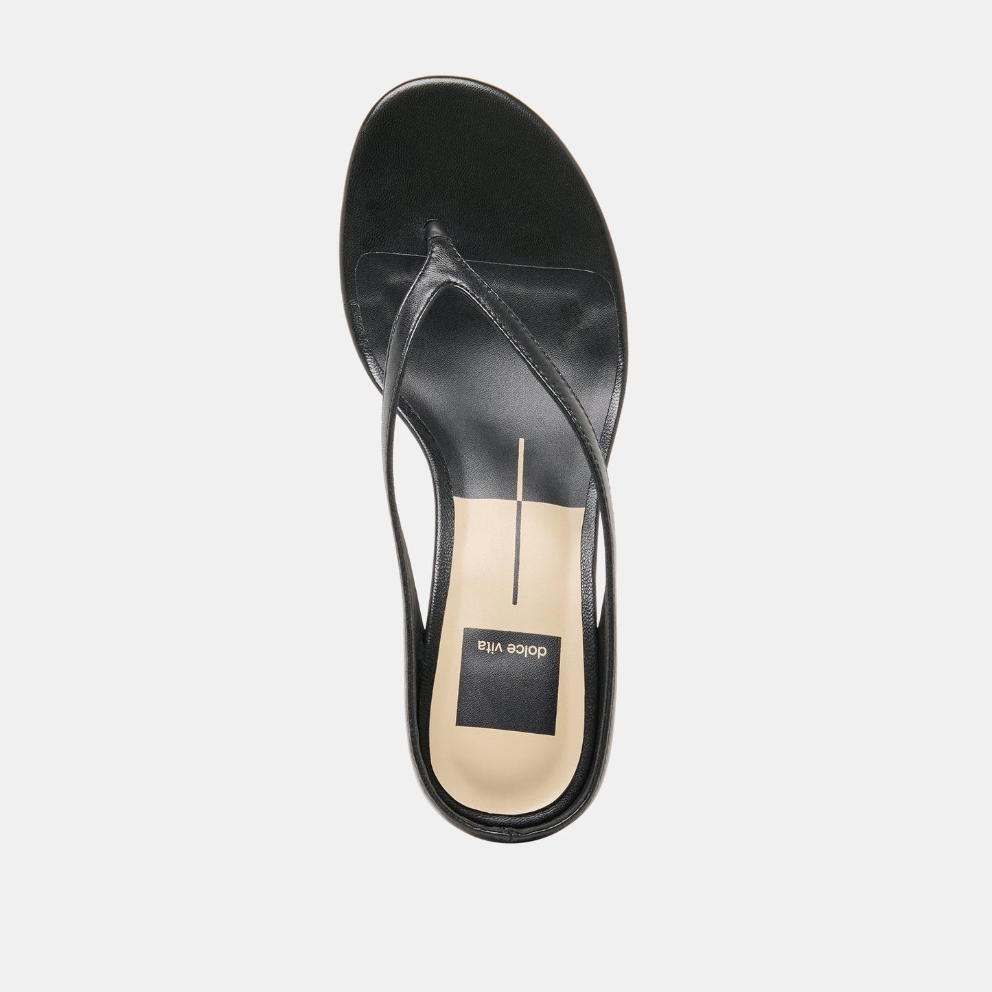 Doreen Black Leather Heels