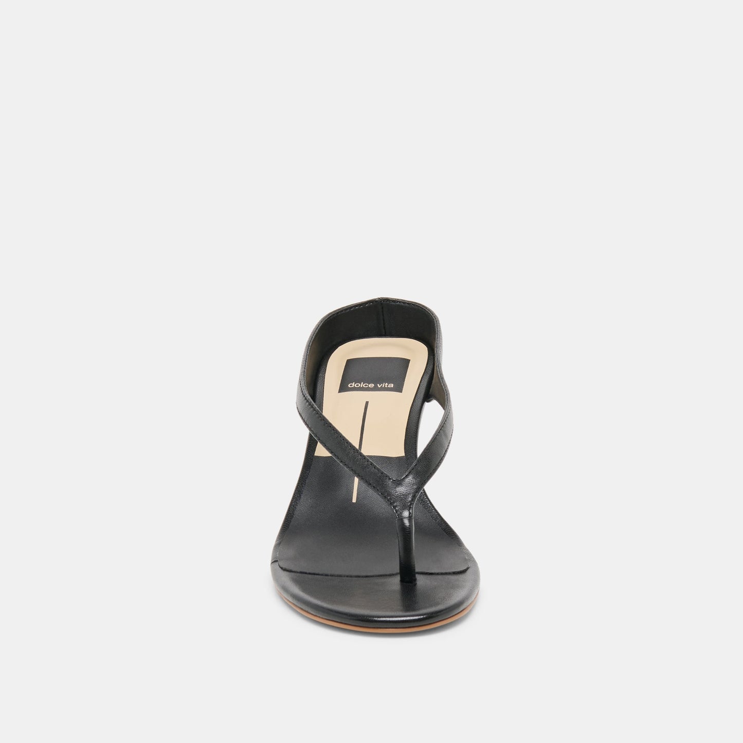 Doreen Black Leather Heels
