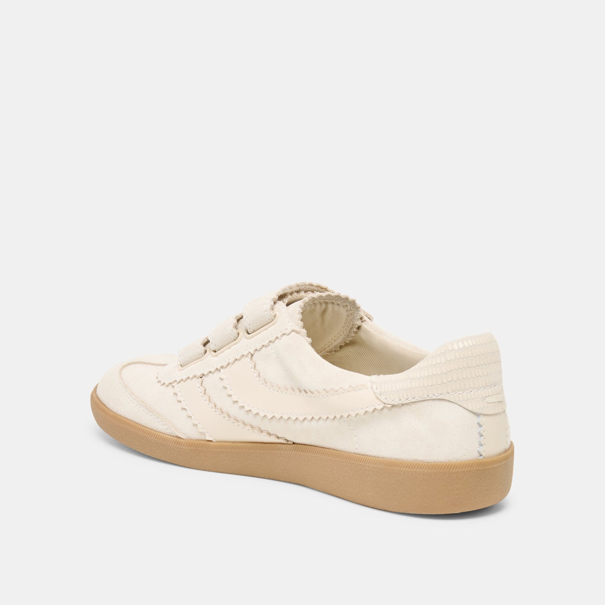 Merit Velcro Ivory Leather Sneakers