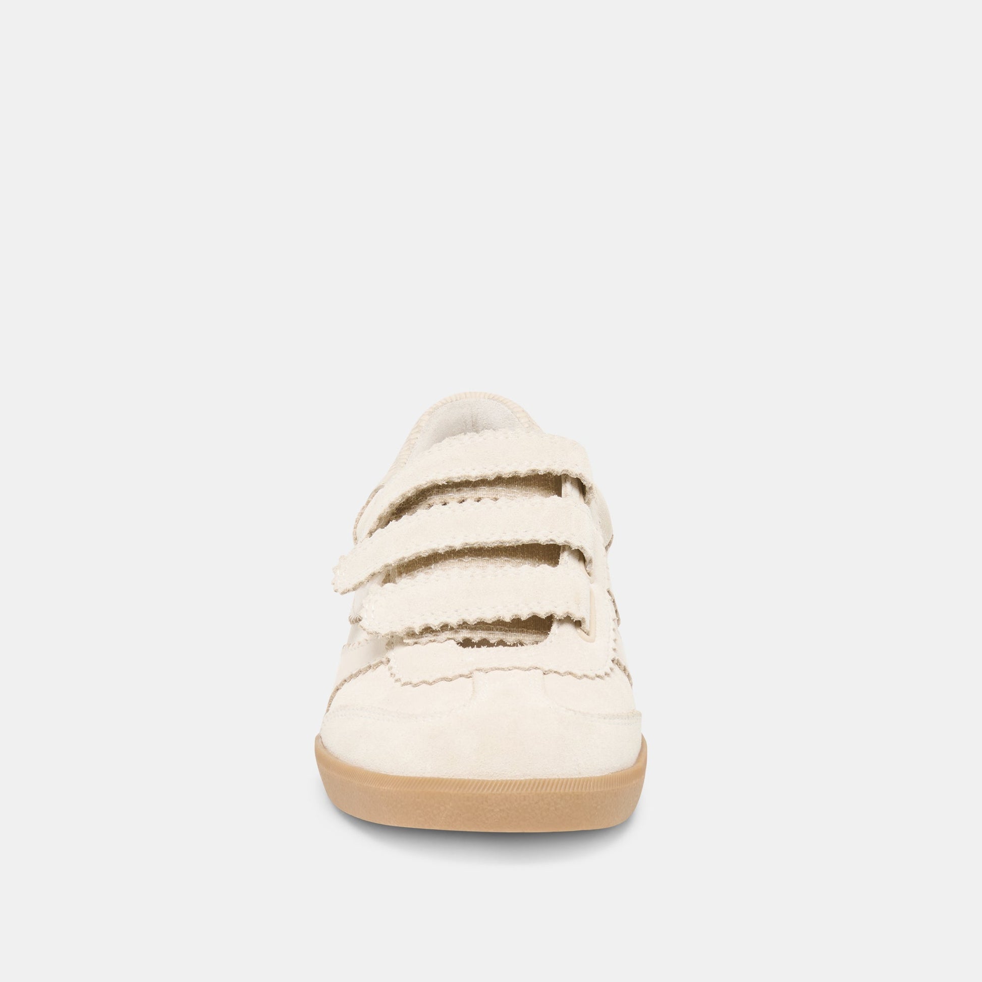 Merit Velcro Ivory Leather Sneakers
