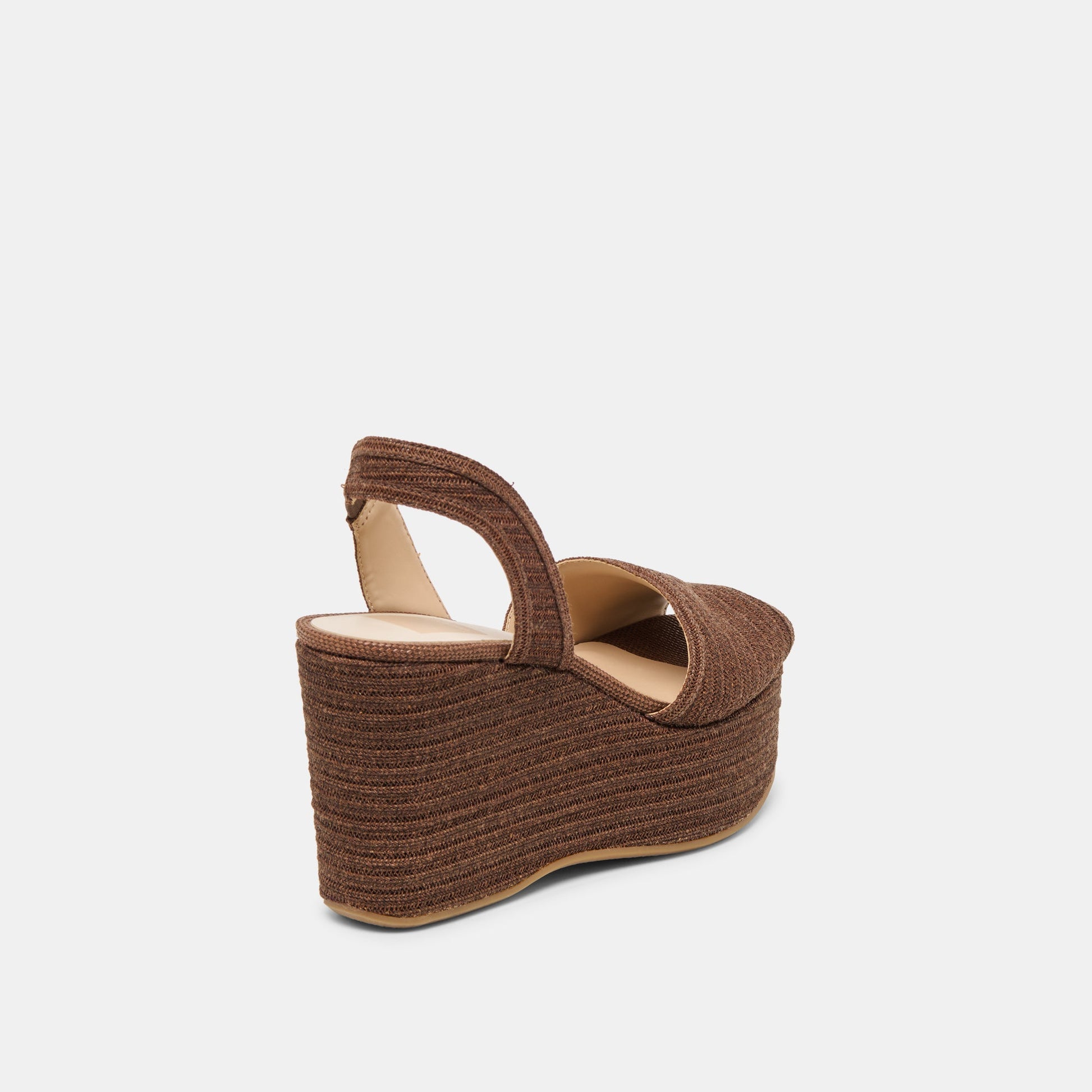 Akera Cocoa Raffia Wedges