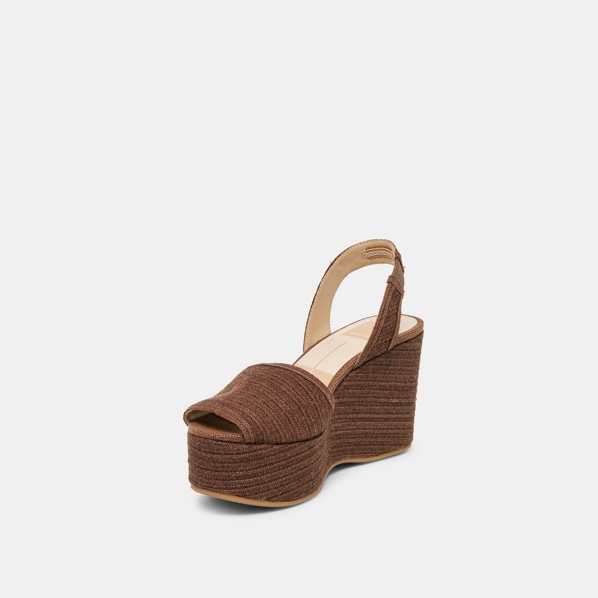 Akera Cocoa Raffia Wedges