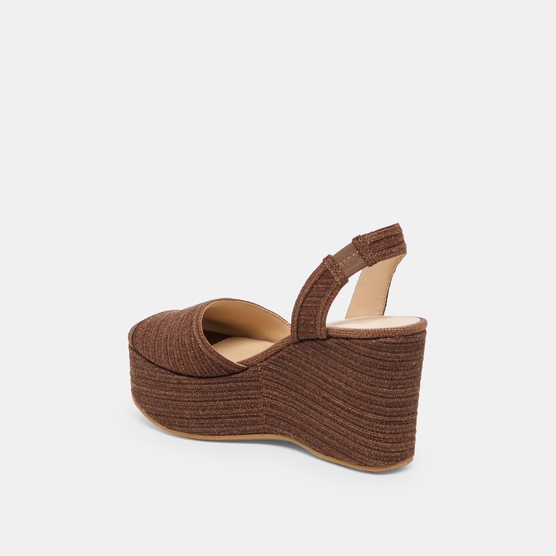 Akera Cocoa Raffia Wedges