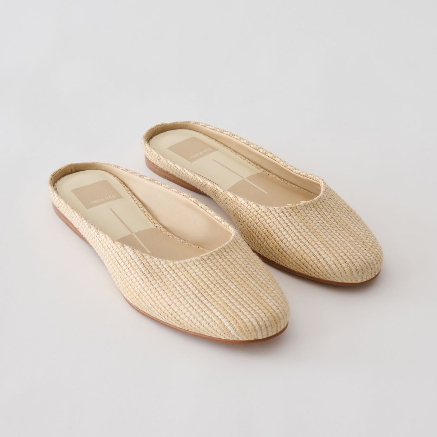 Eila Lt Natural Raffia Flats