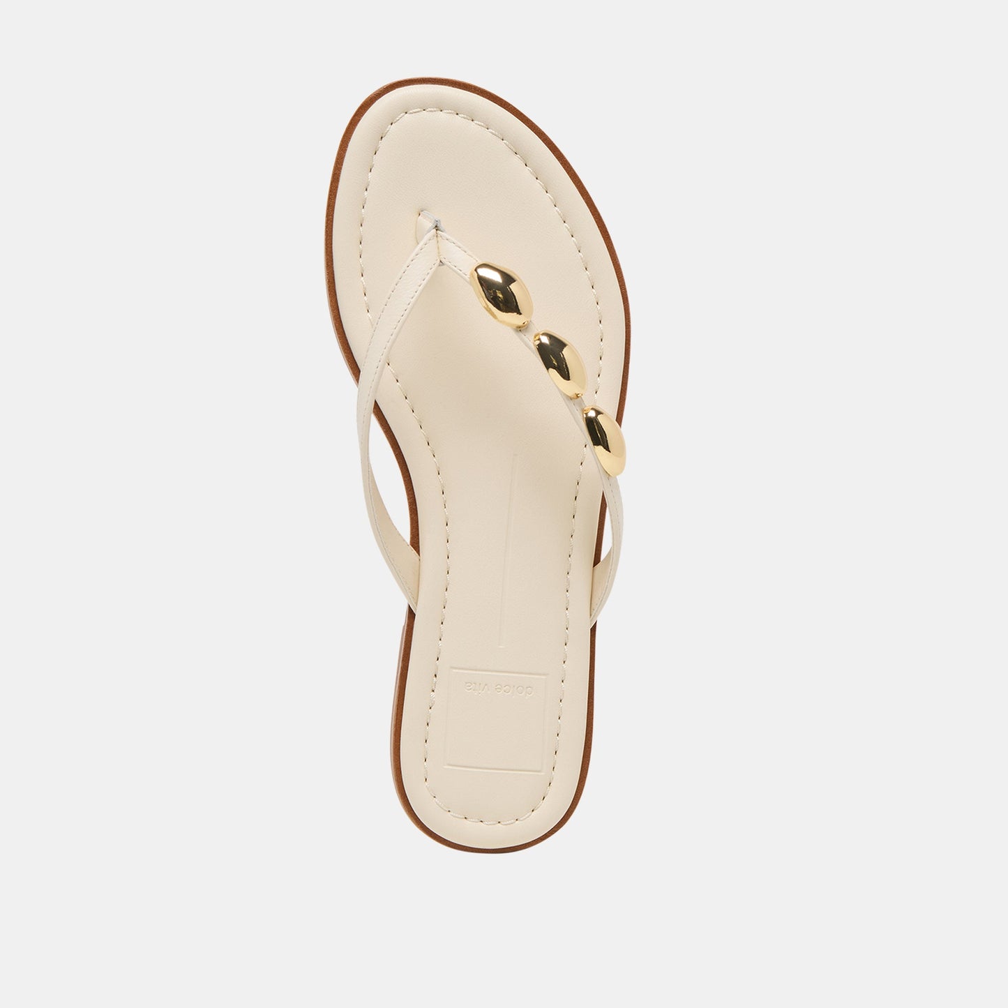 Juny Off White Leather Sandals