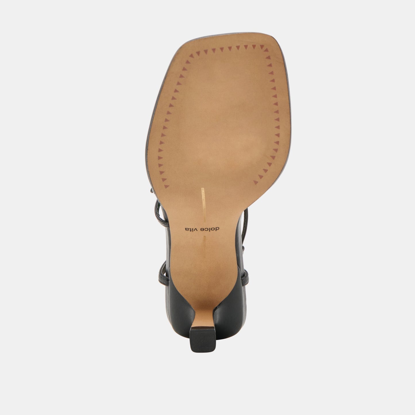 Mylee Black Leather Heels