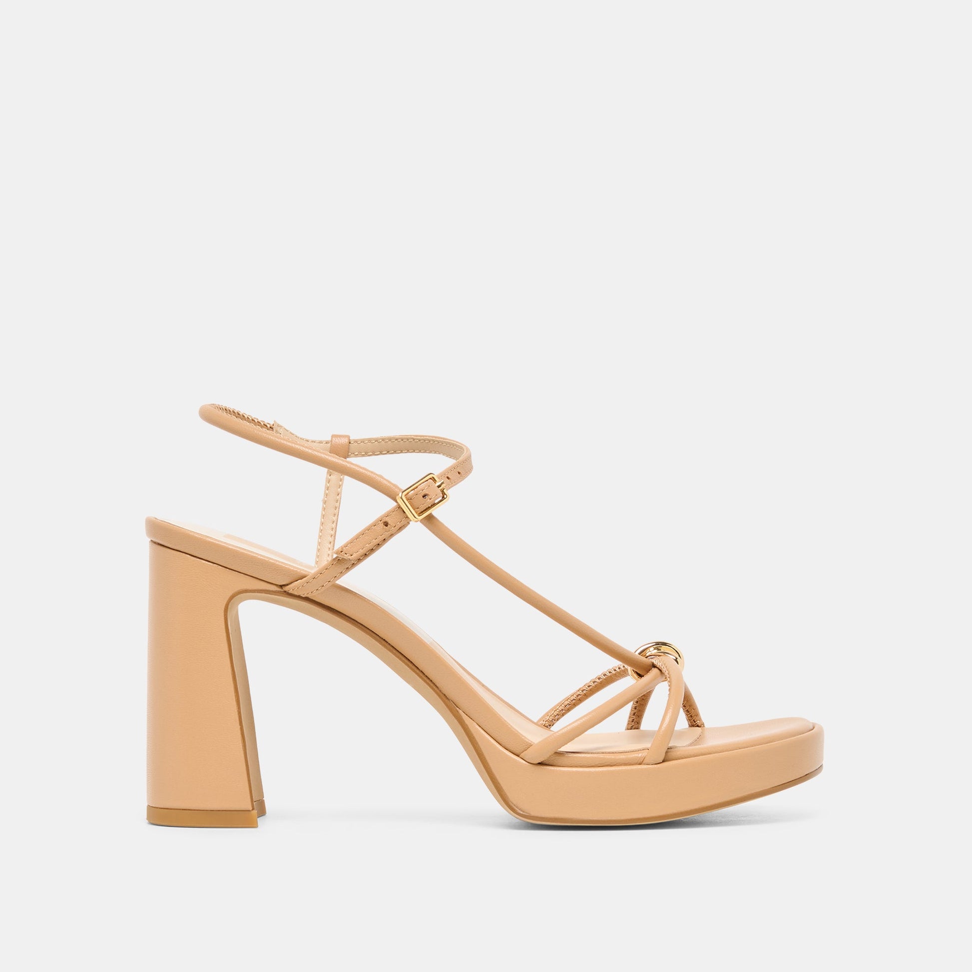 Odete Lt Tan Leather Heels
