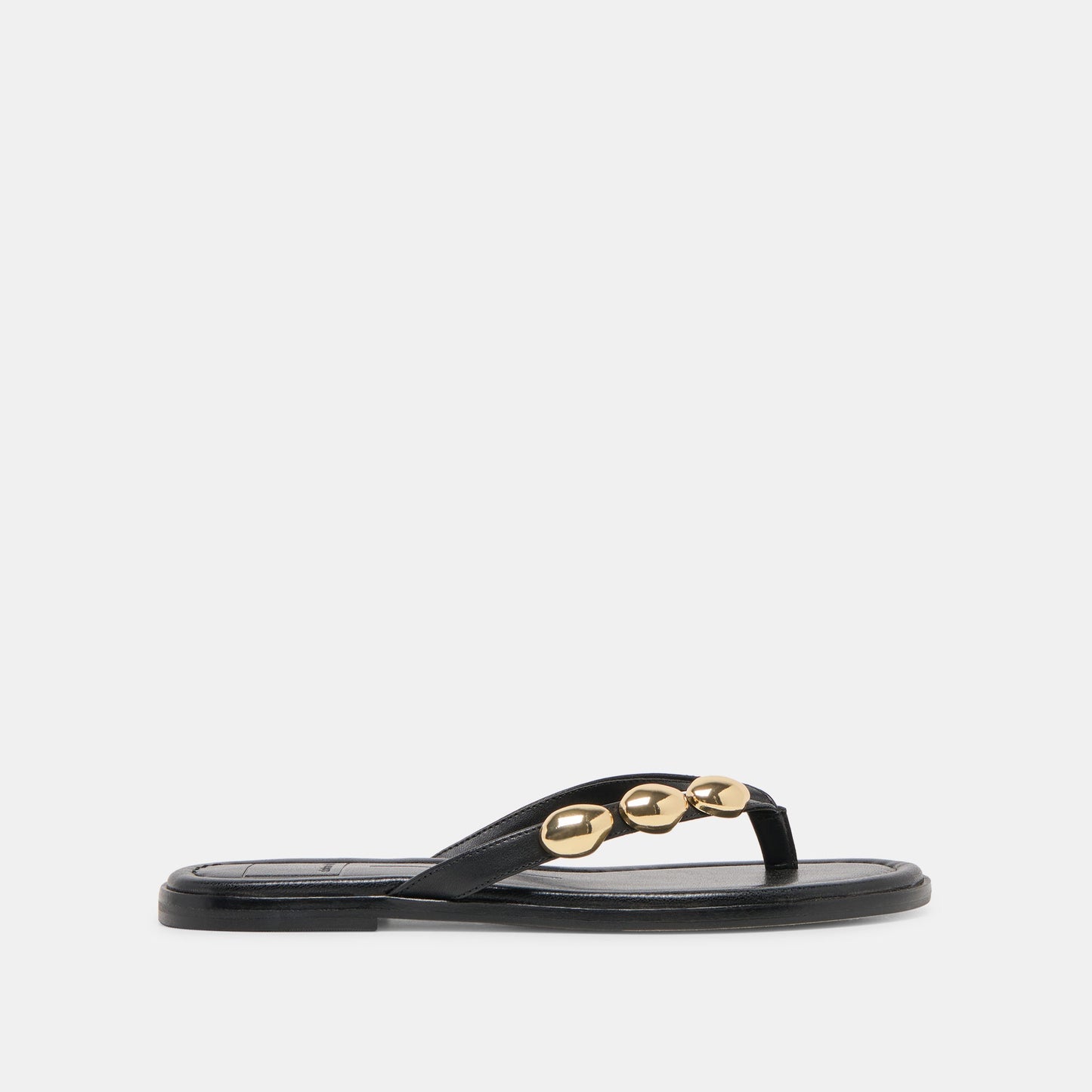 Juny Black Leather Sandals