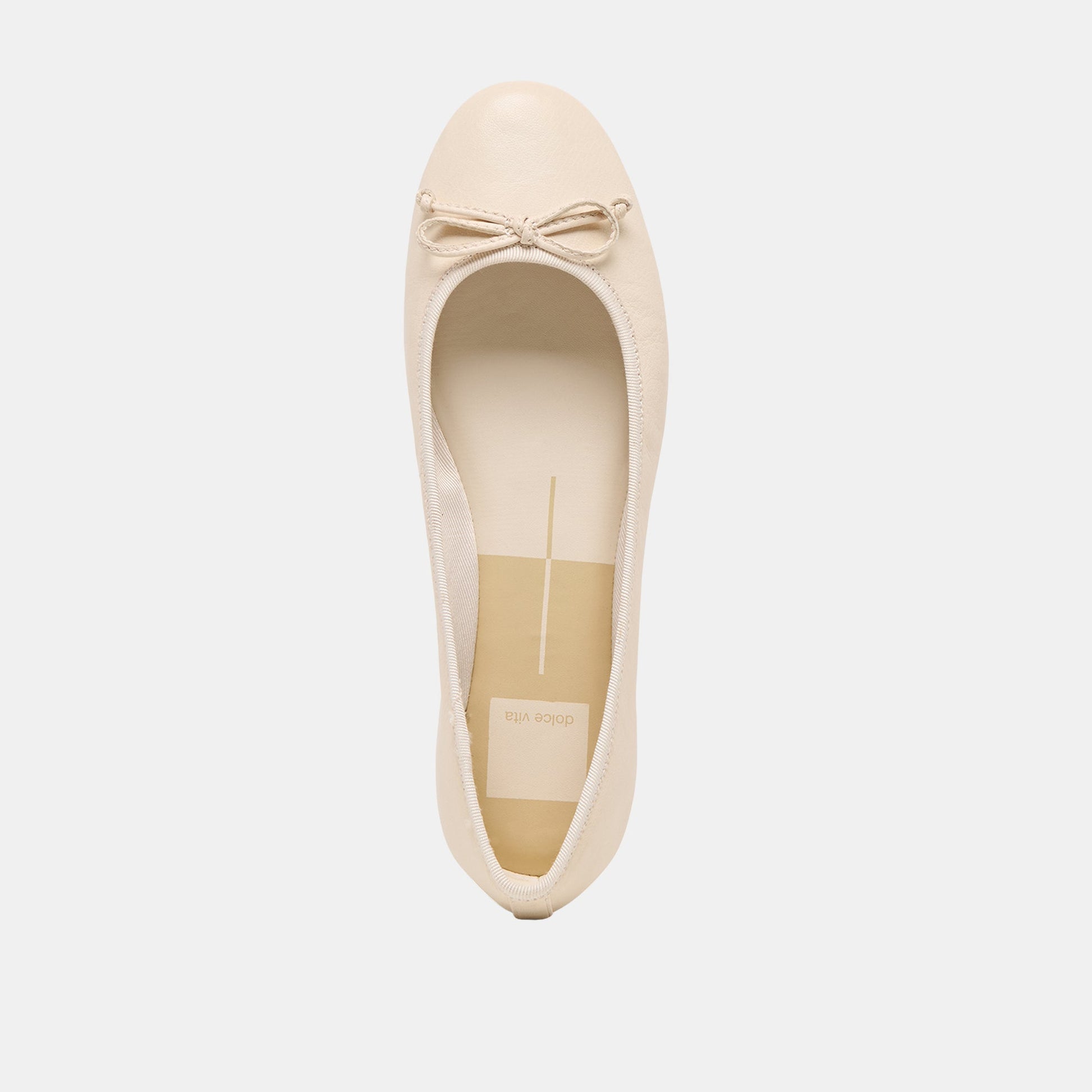 Ritla Bone Leather Ballet Flats