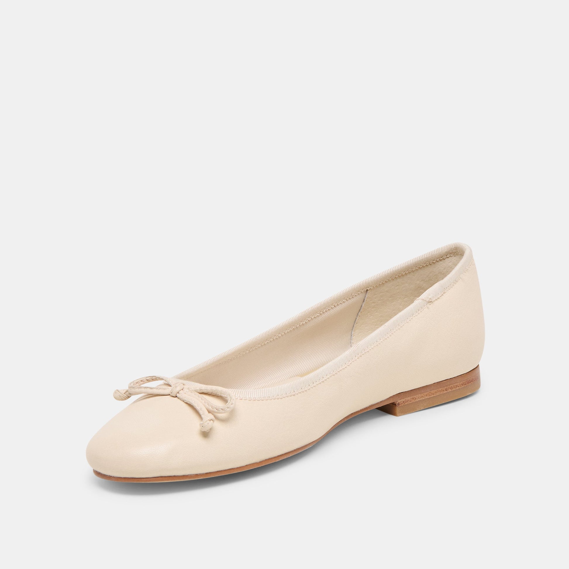 Ritla Bone Leather Ballet Flats