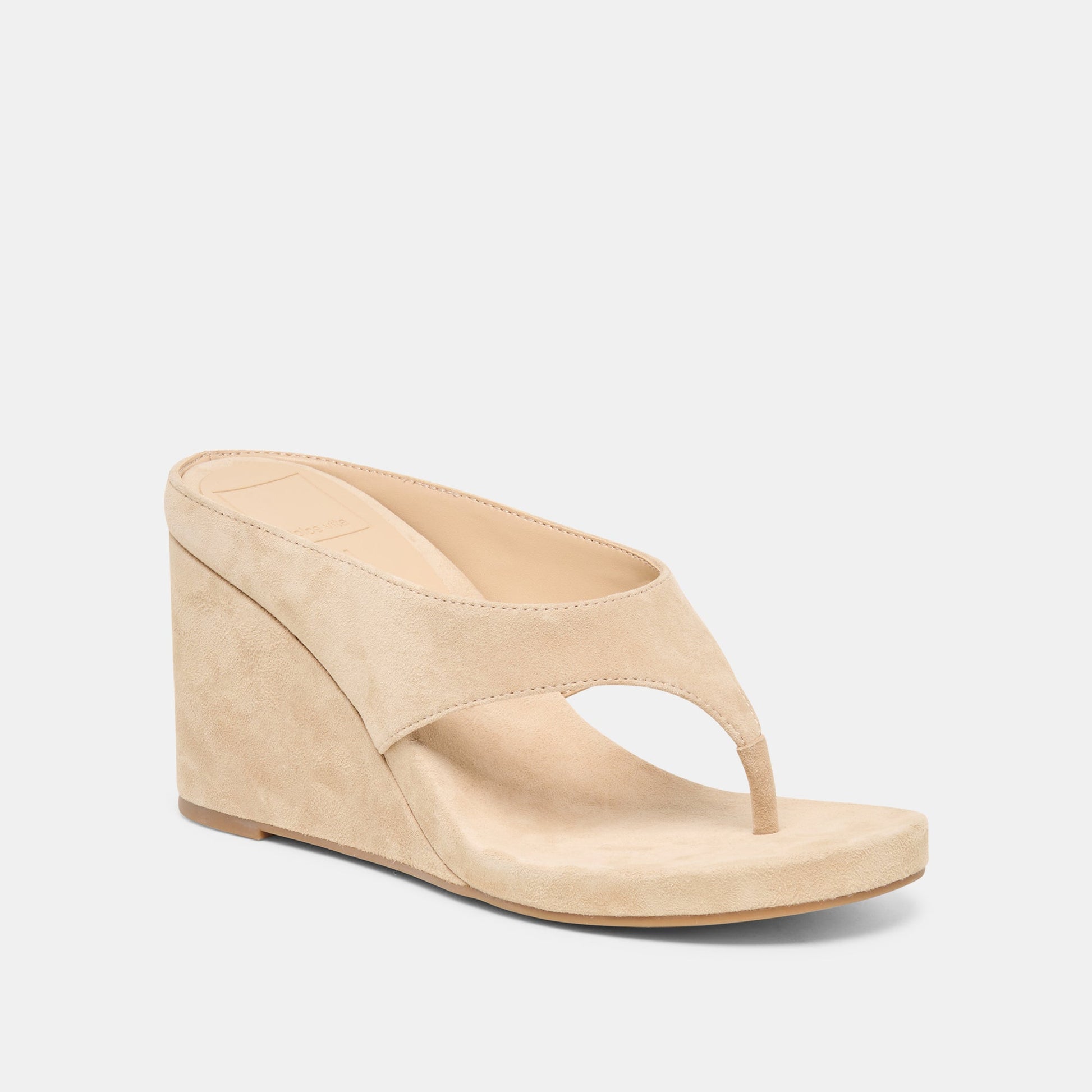 Hinna Camel Suede Wedges