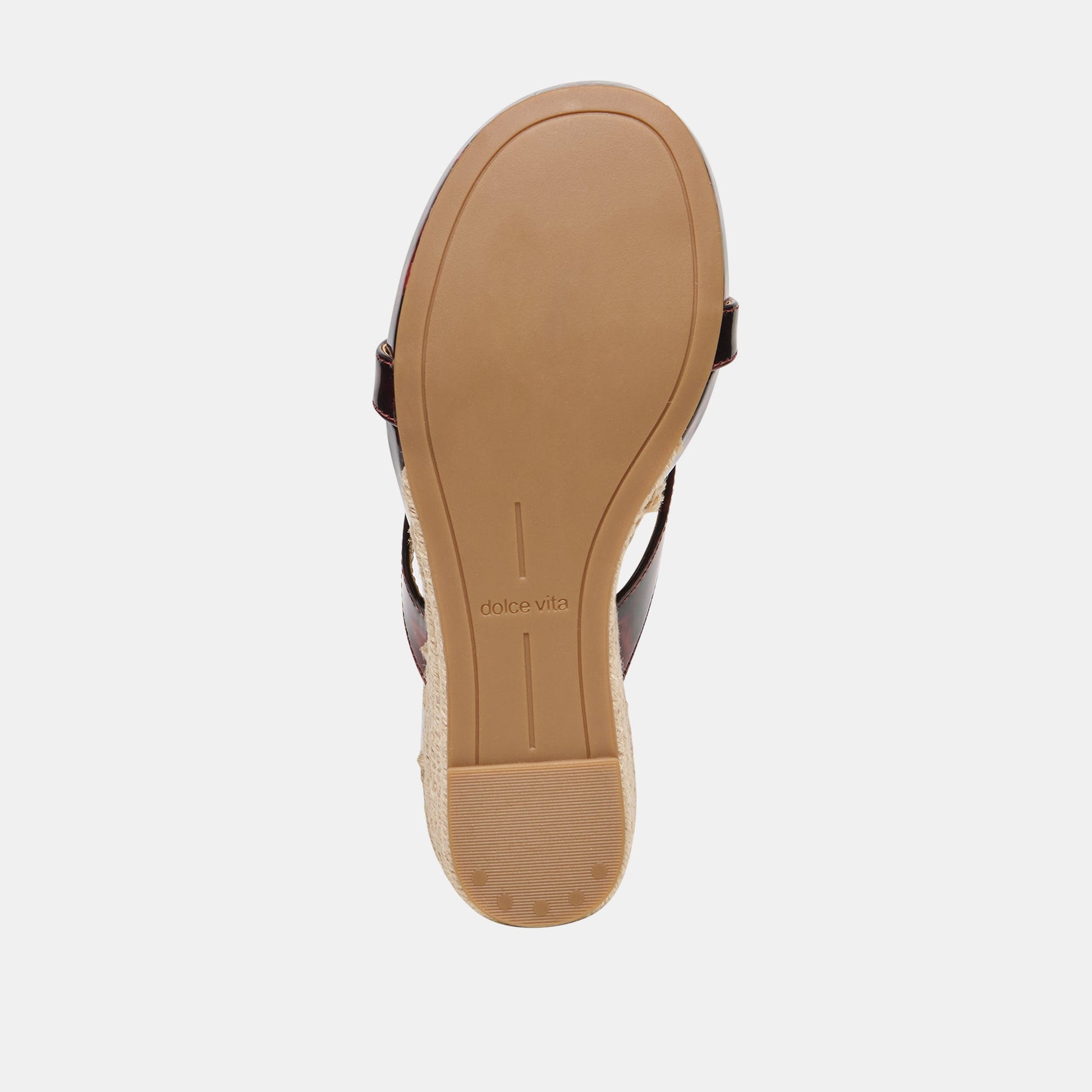 Helan Espadrille Tortoise Patent Leather Wedges