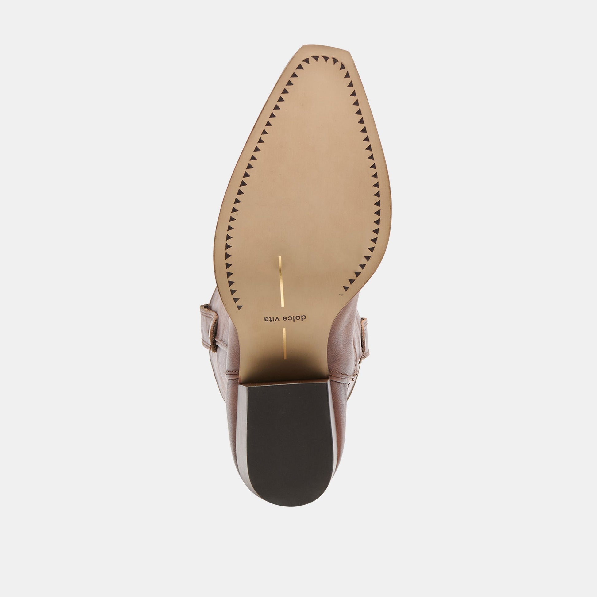 VIGLA Chestnut Leather Pointed-Toe Western Boots