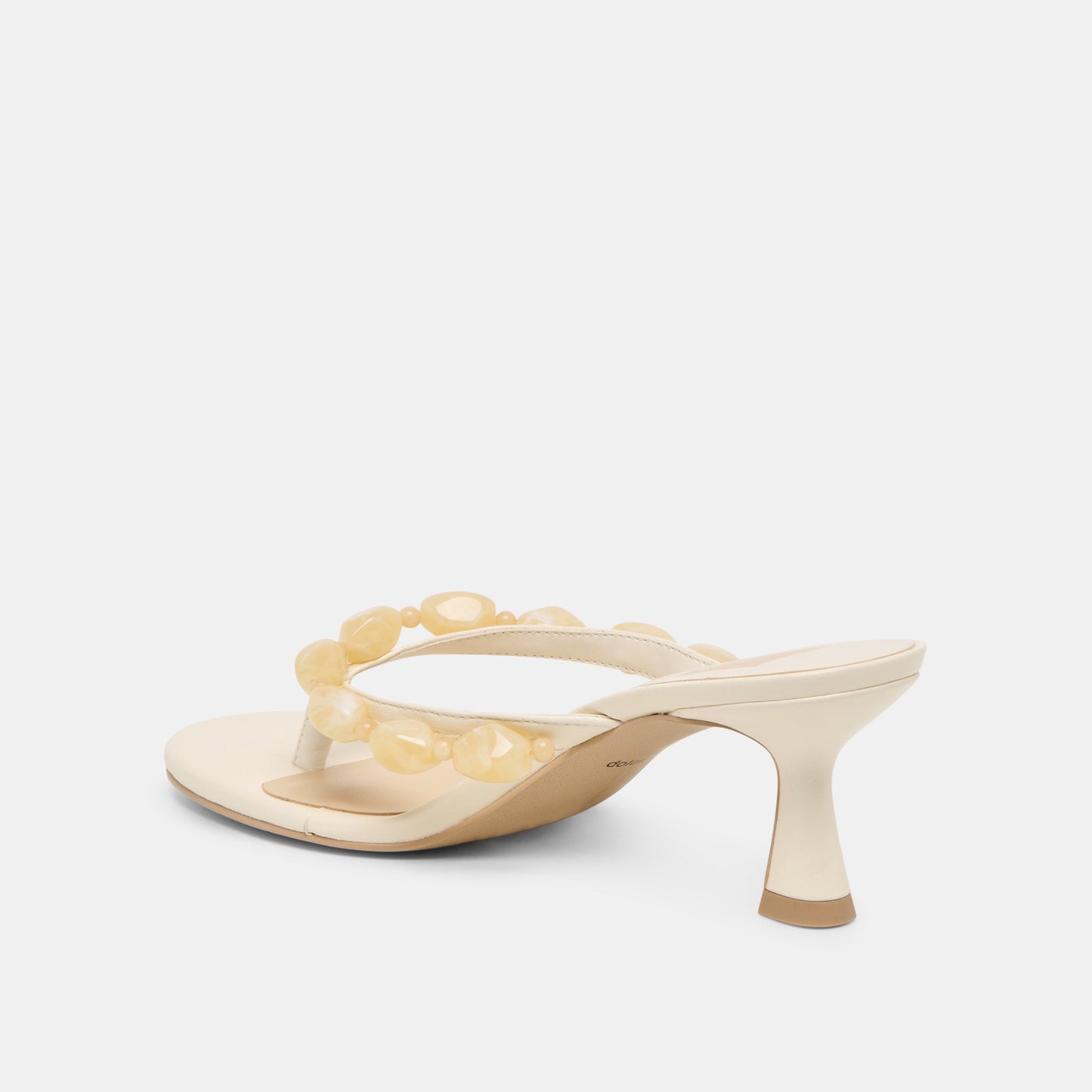 Daksie Off White Leather Heels