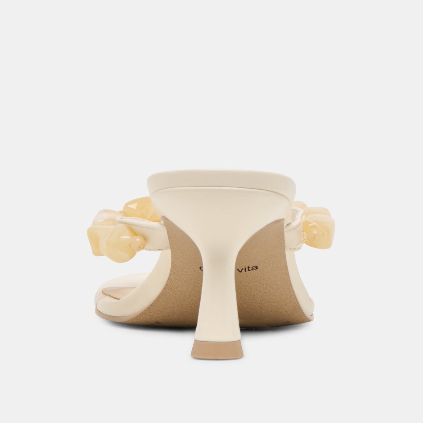 Daksie Off White Leather Heels