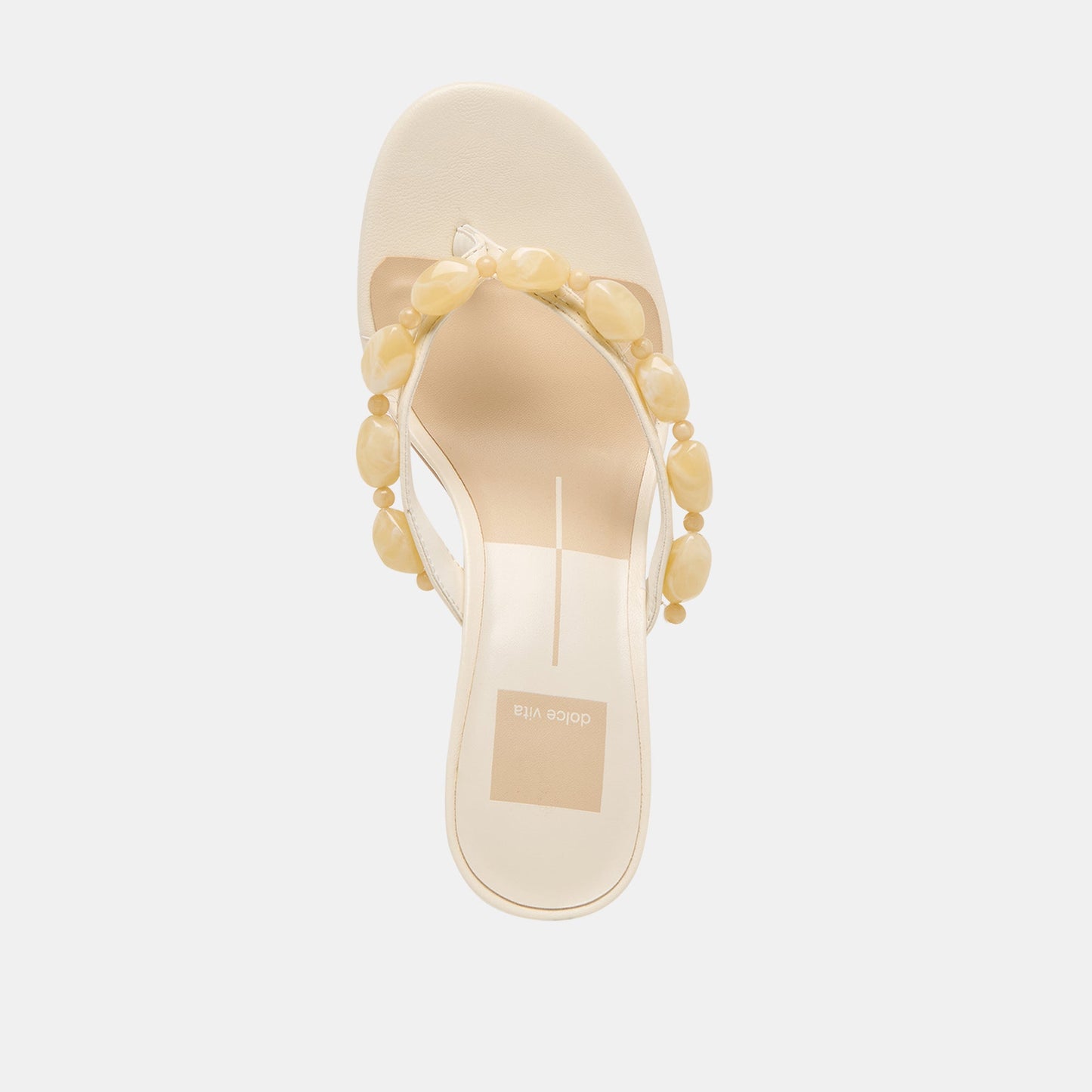 Daksie Off White Leather Heels