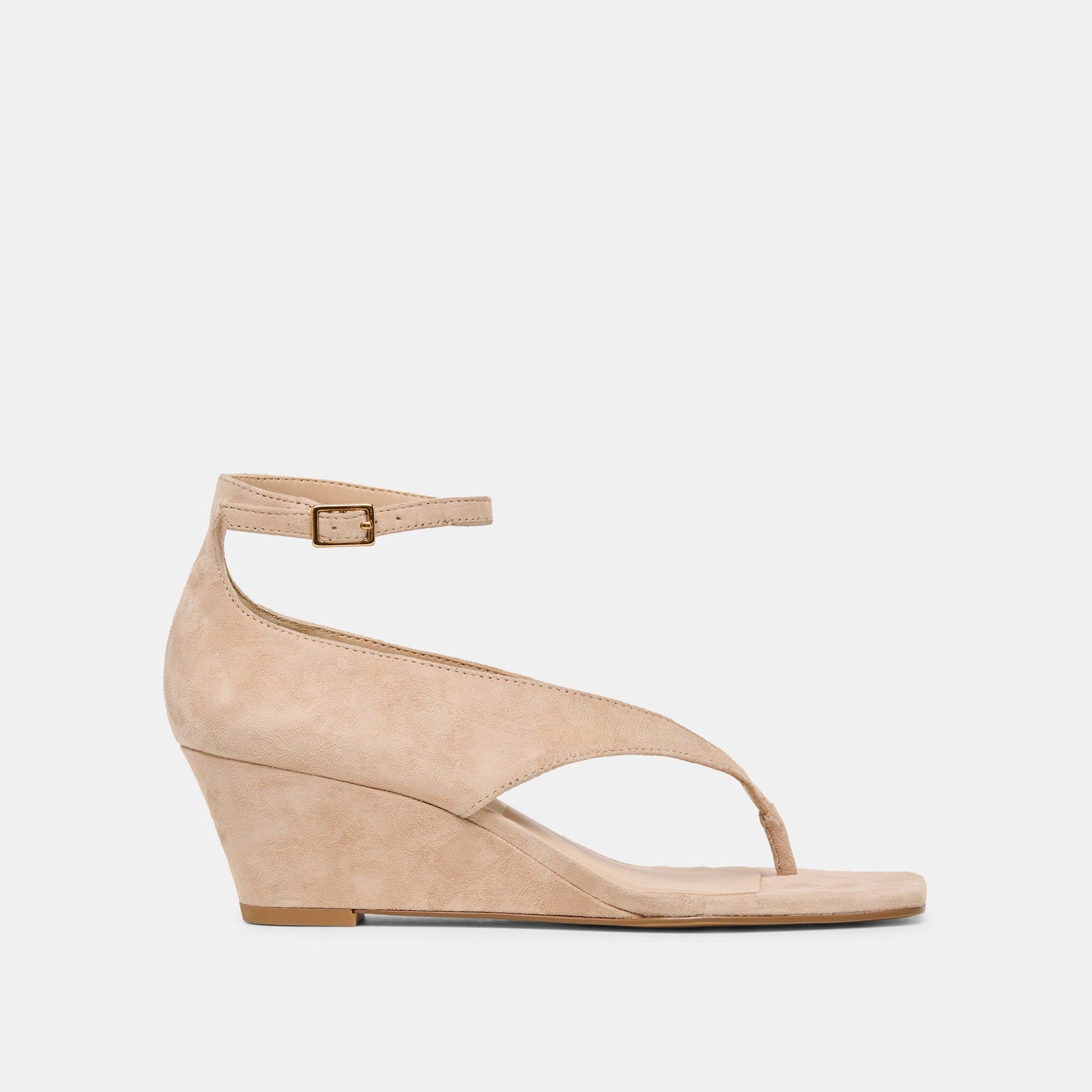 Quinny Bamboo Suede Wedges