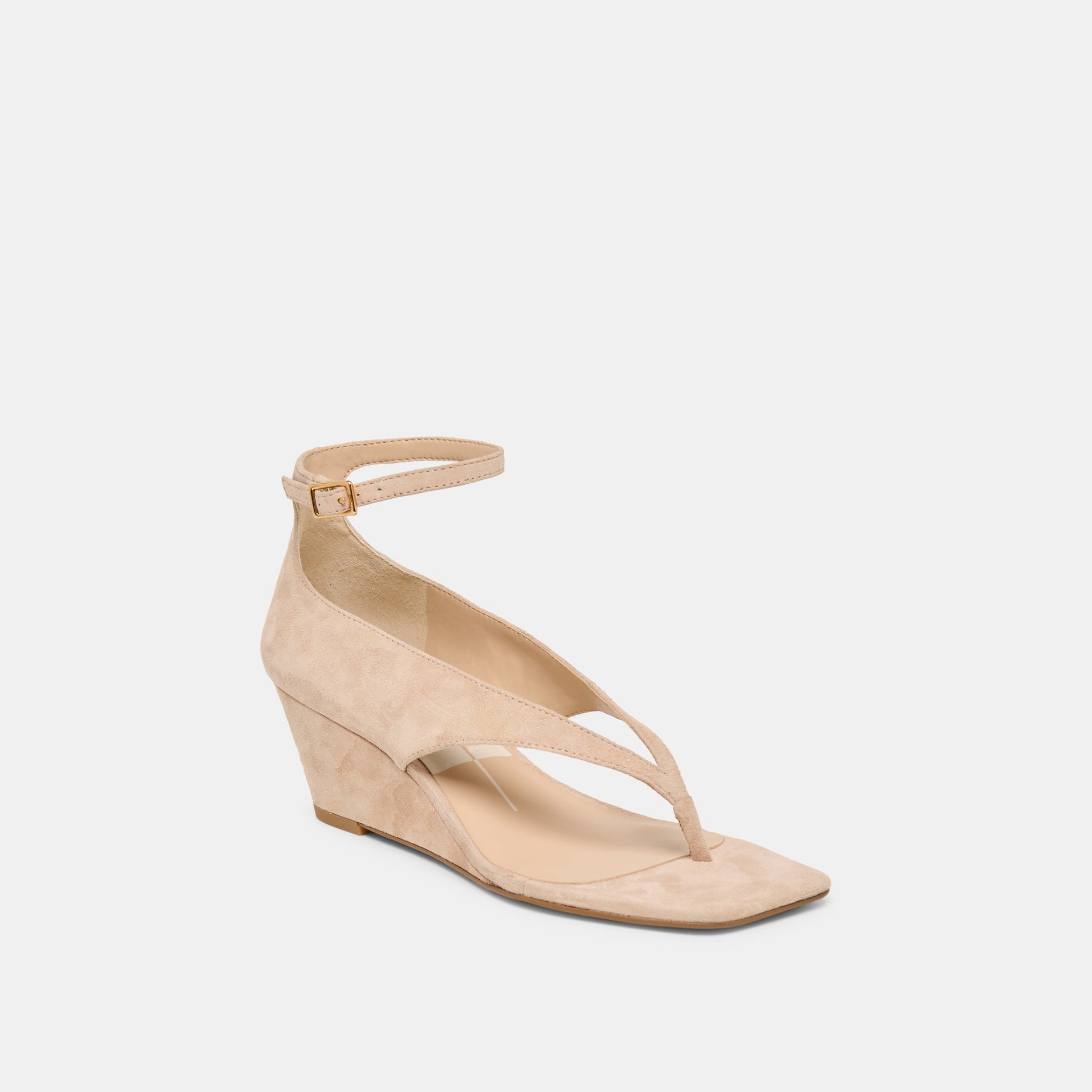 Quinny Bamboo Suede Wedges