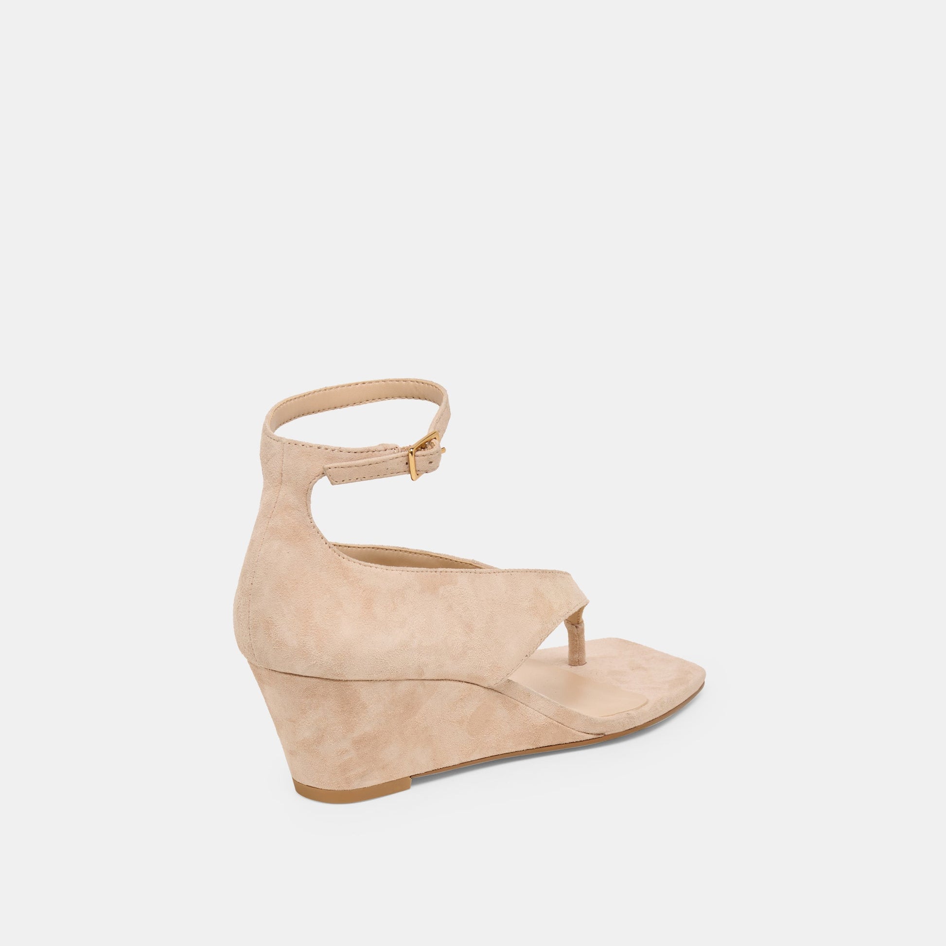 Quinny Bamboo Suede Wedges