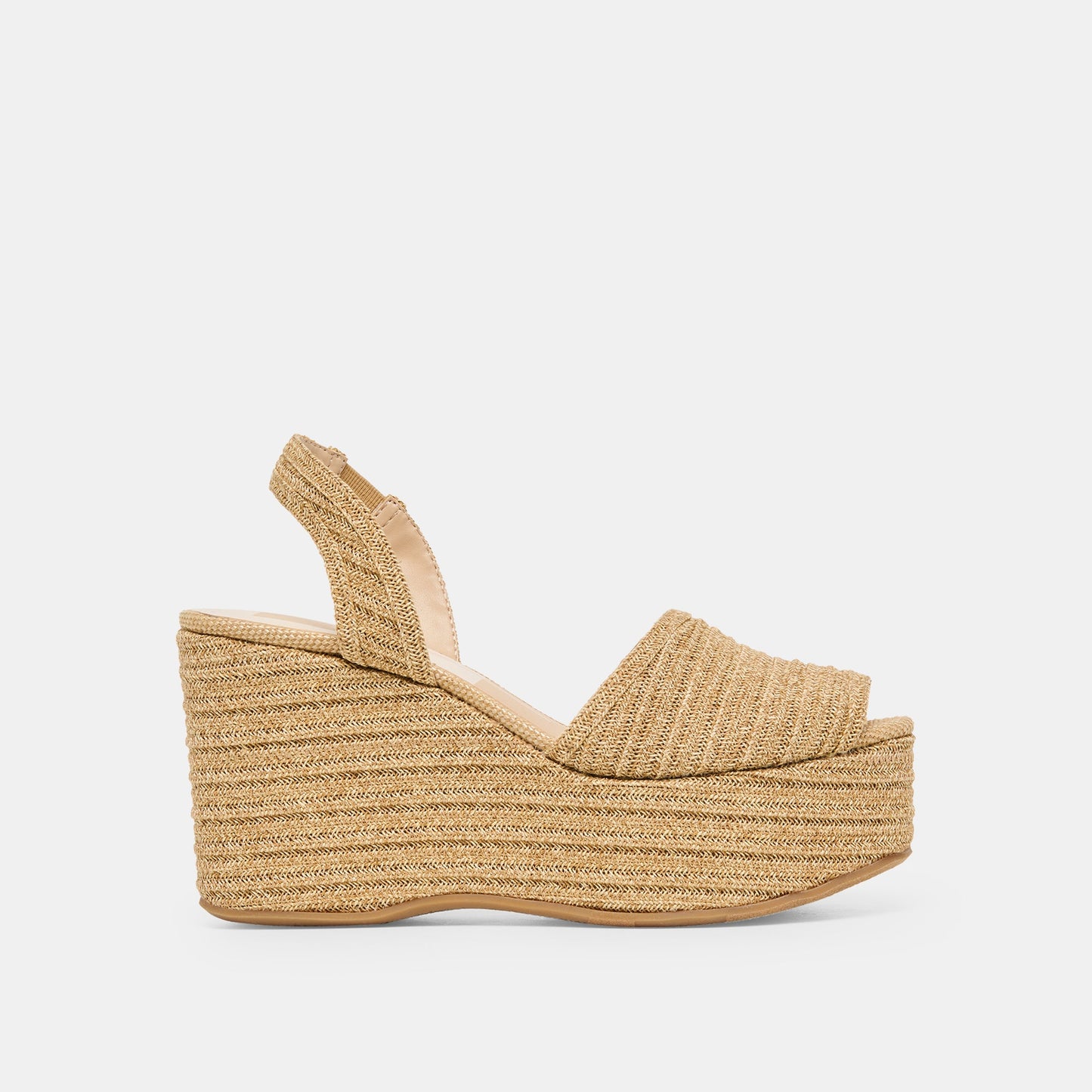Akera Natural Raffia Wedges