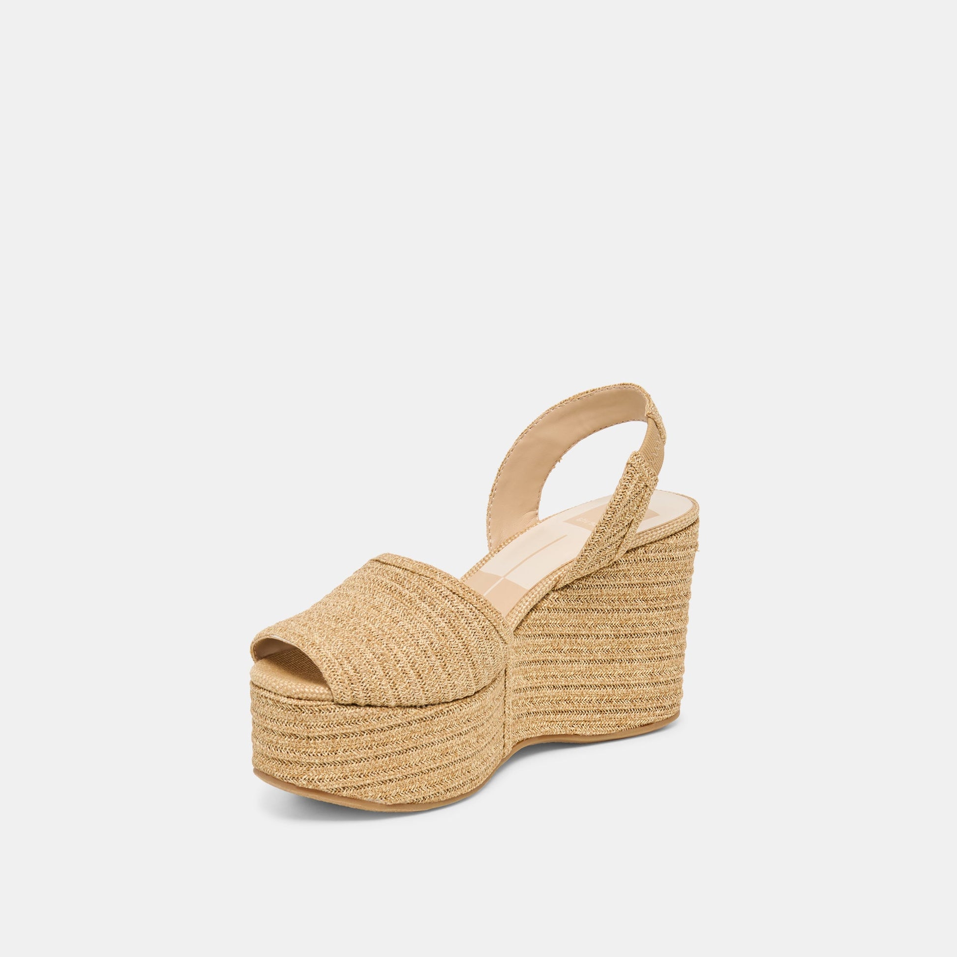 Akera Natural Raffia Wedges