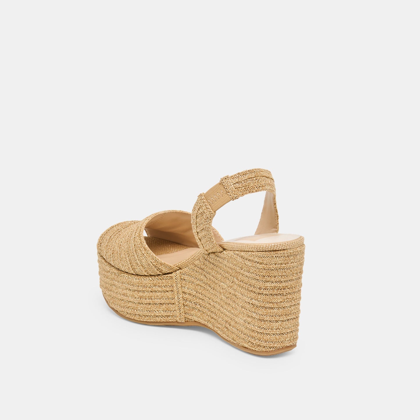 Akera Natural Raffia Wedges