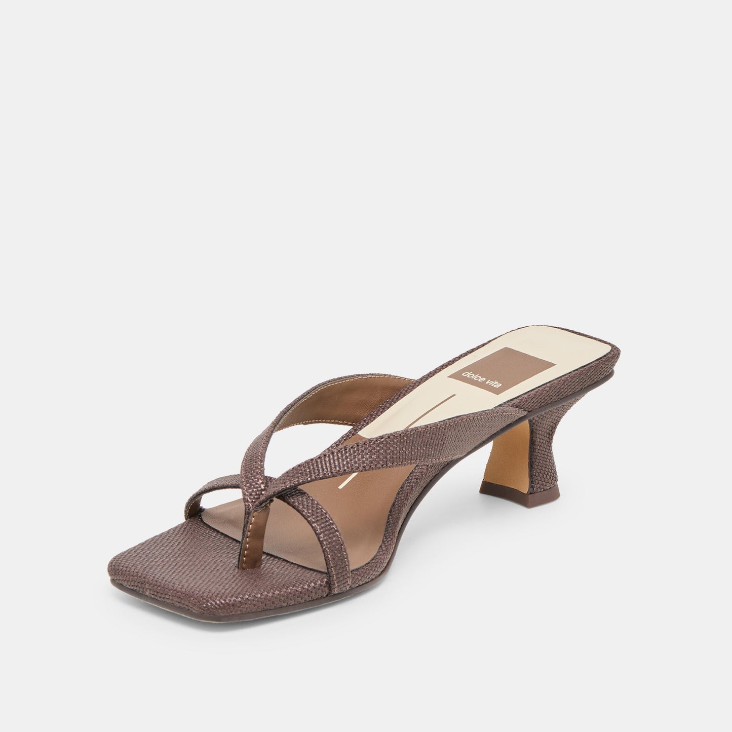 Brevel Chocolate Raffia Heels
