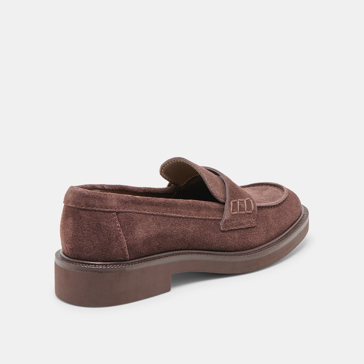 Tiggy Mahogany Suede Loafers
