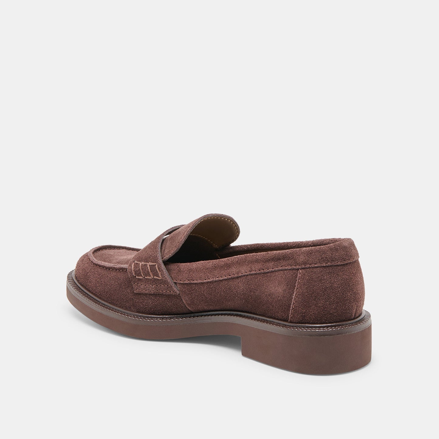 Tiggy Mahogany Suede Loafers