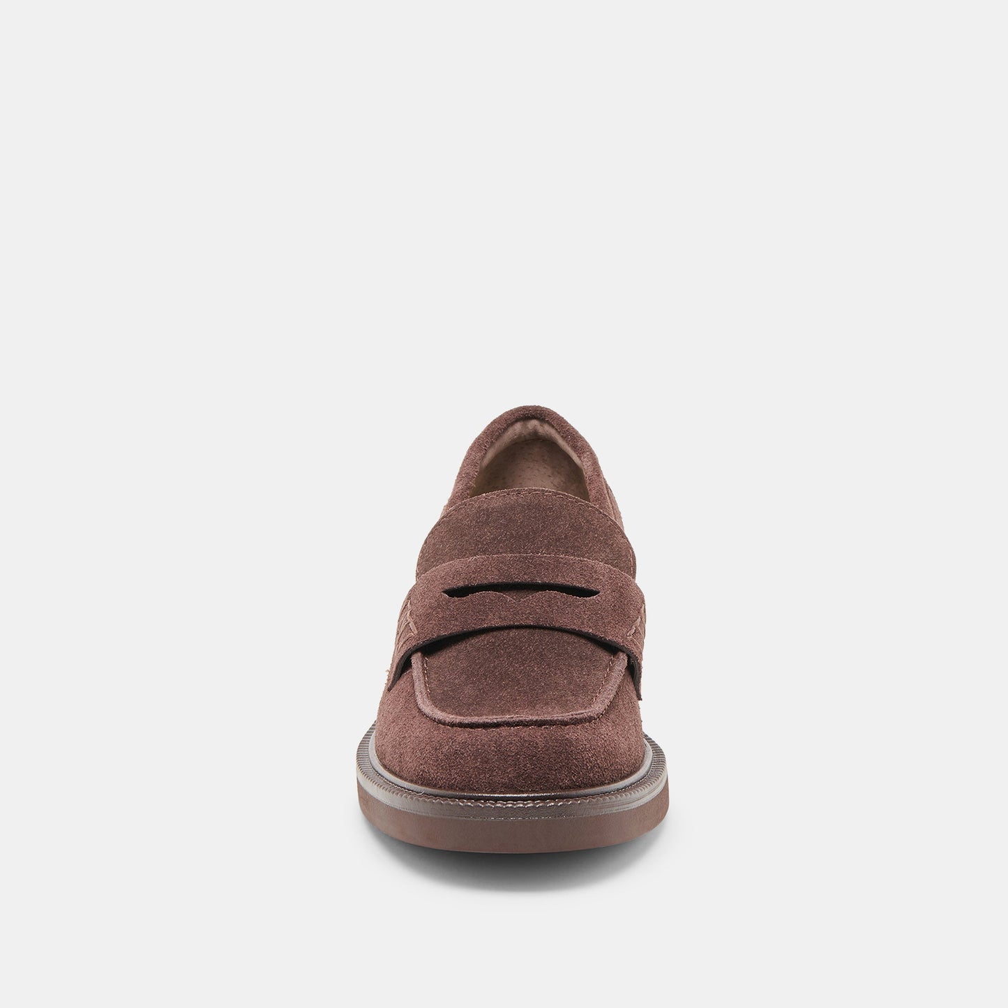 Tiggy Mahogany Suede Loafers