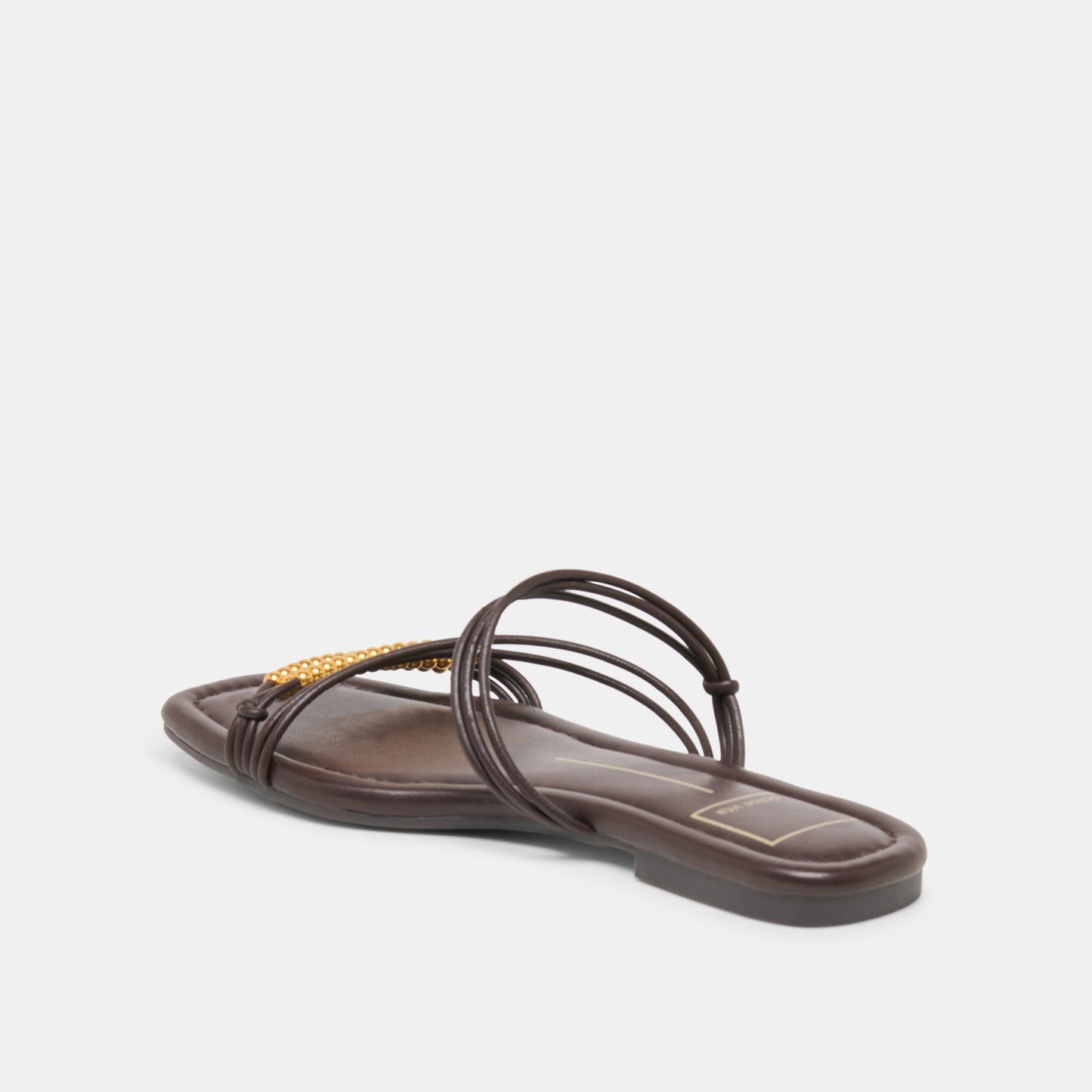 LYNDEE BEAD Espresso Stella Strappy Open-Toe Sandals