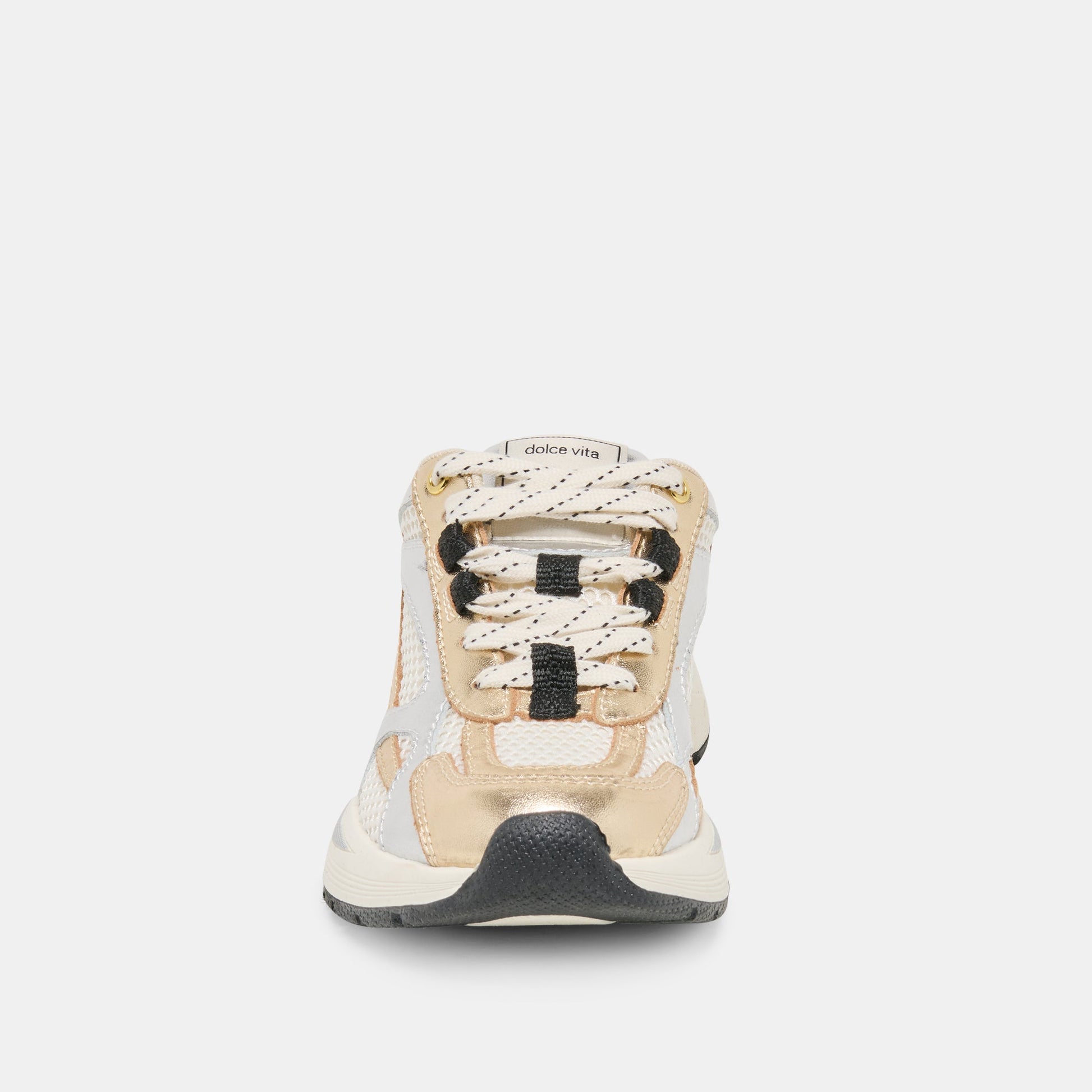 SWAYZY Metallic Multi Leather Platform Slip-on Sneakers