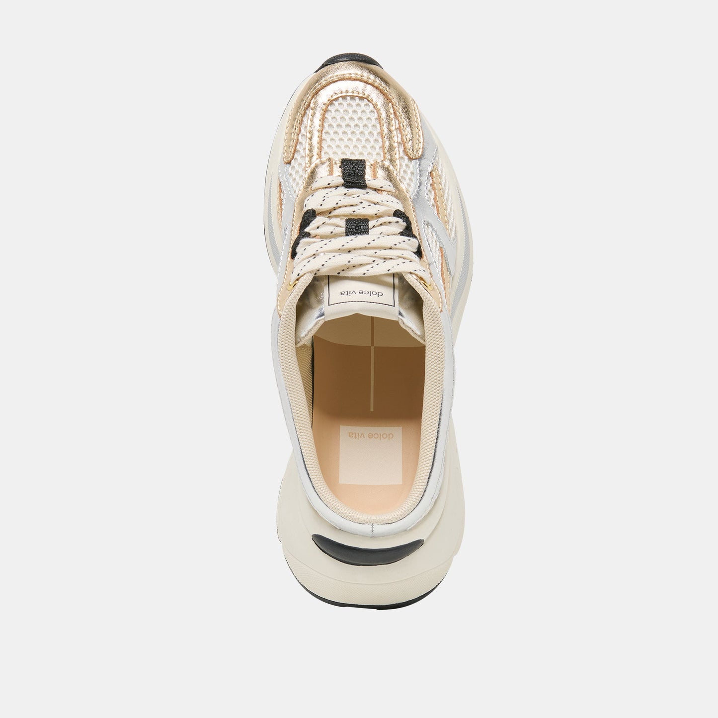 SWAYZY Metallic Multi Leather Platform Slip-on Sneakers