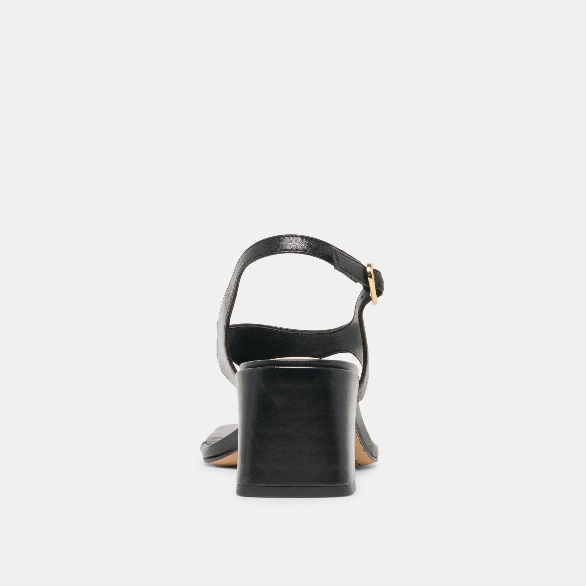 Yves Black Leather Heels