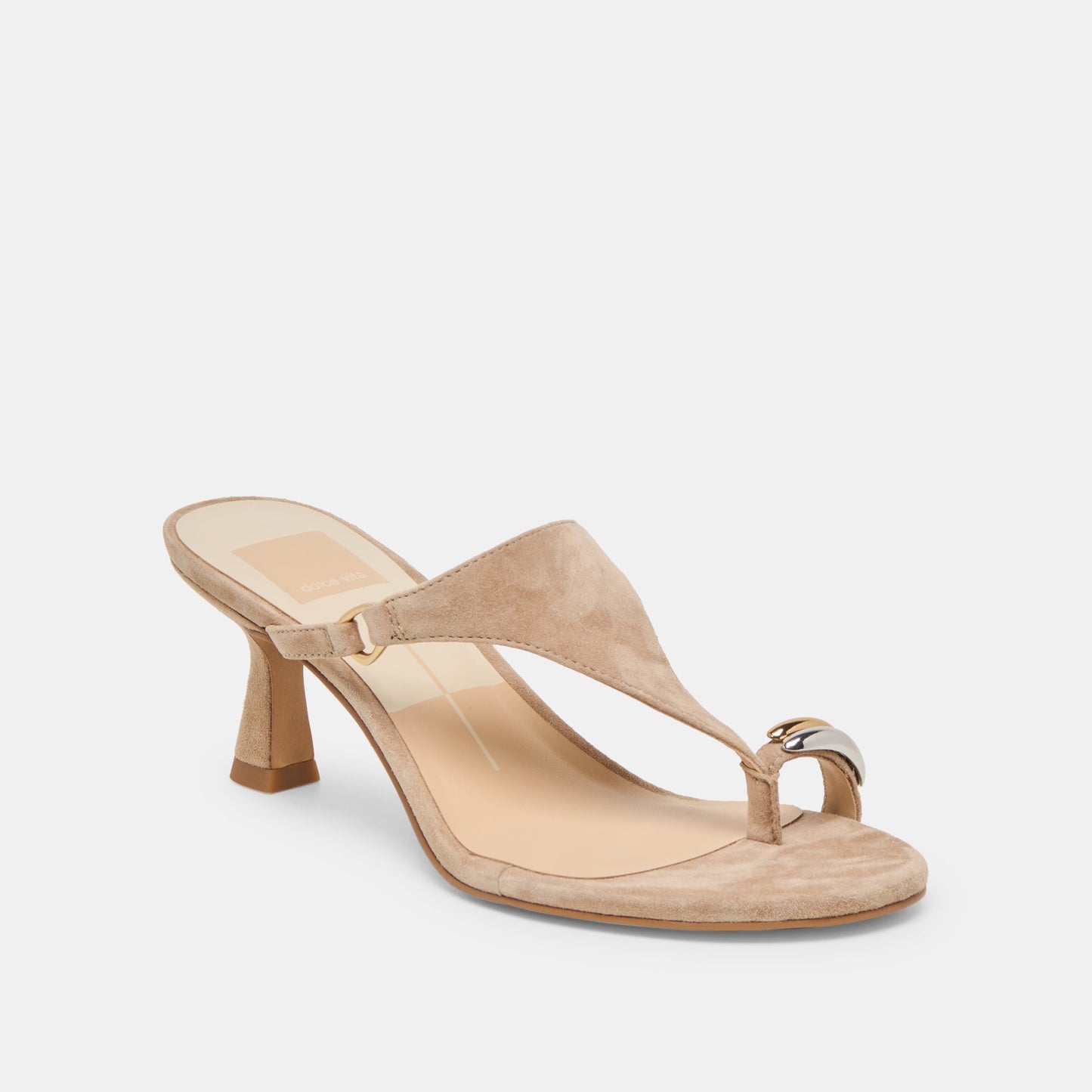 Derrel Camel Suede Heels