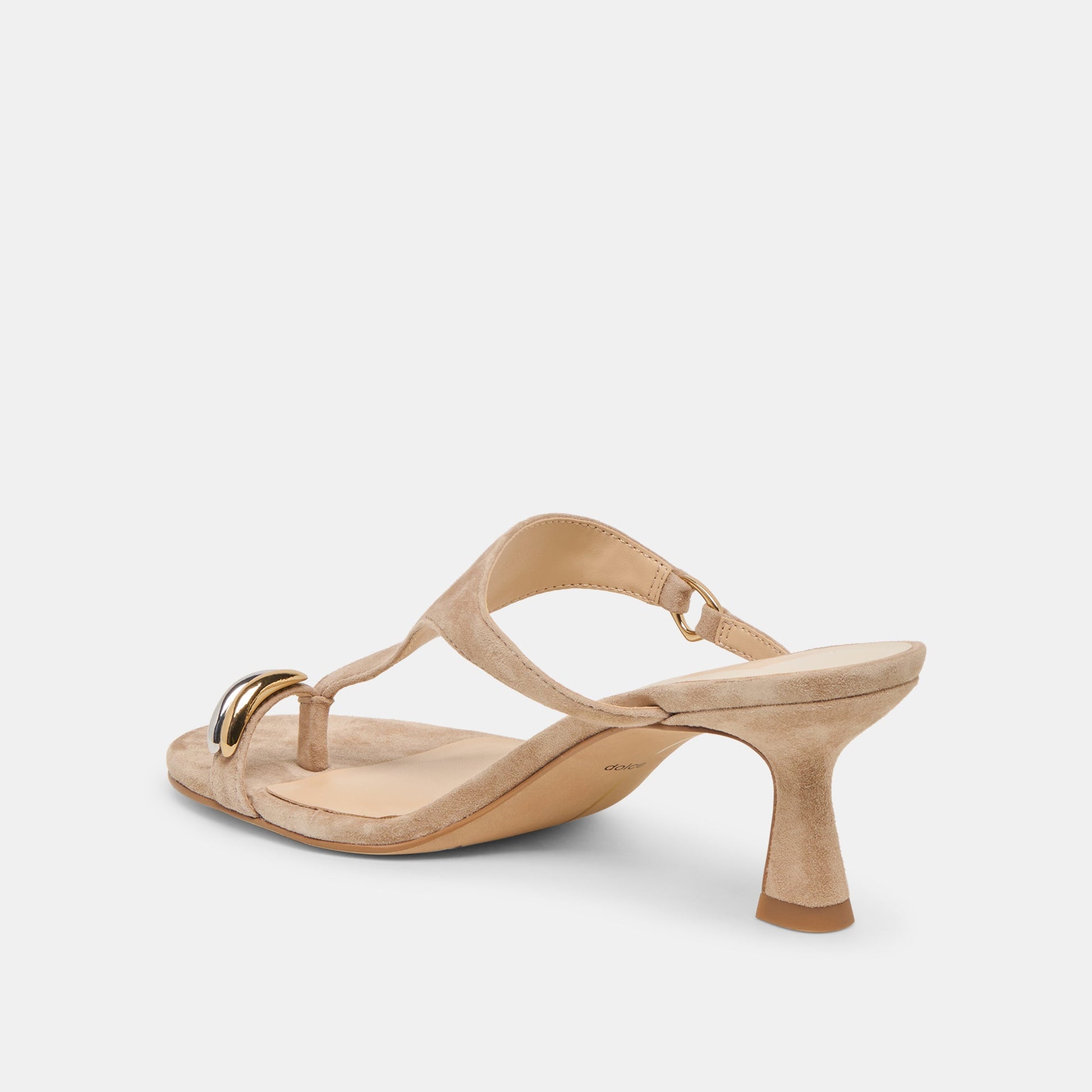 Derrel Camel Suede Heels