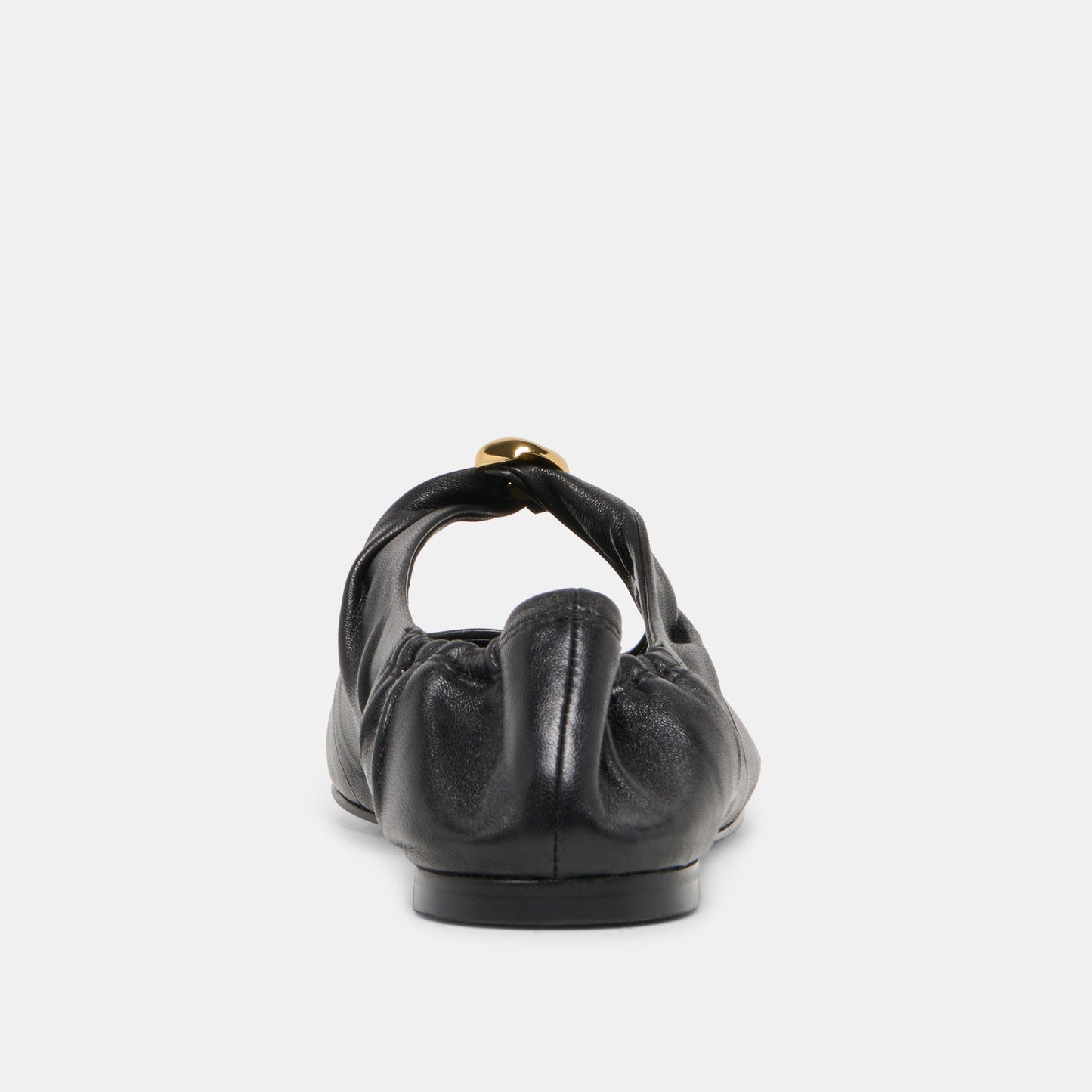 Cornel Black Leather Flats