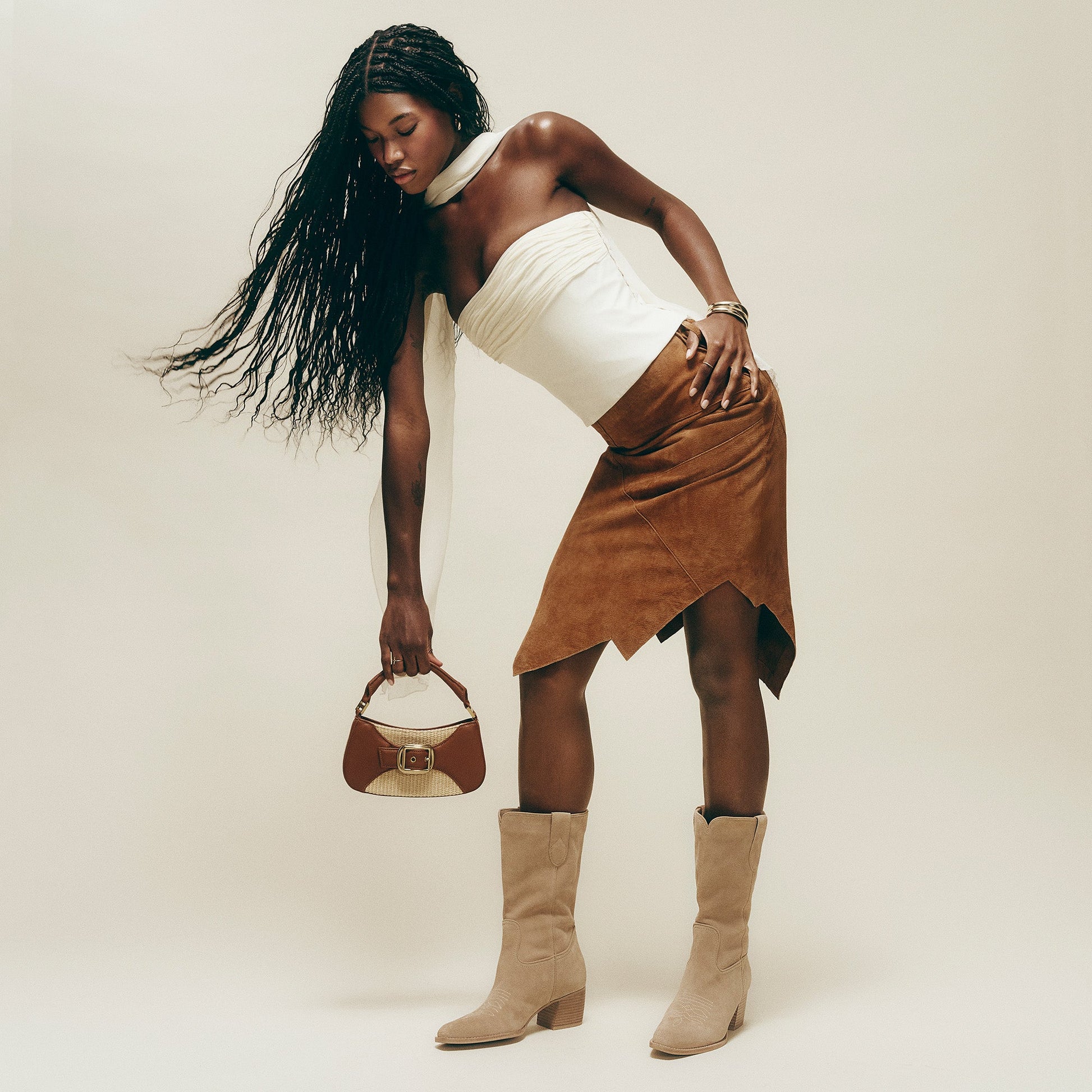 Vergil Camel Suede Boots